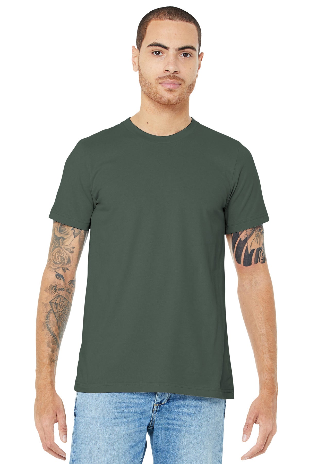 BELLA+CANVAS  Unisex Jersey Short Sleeve Tee - Military Green
