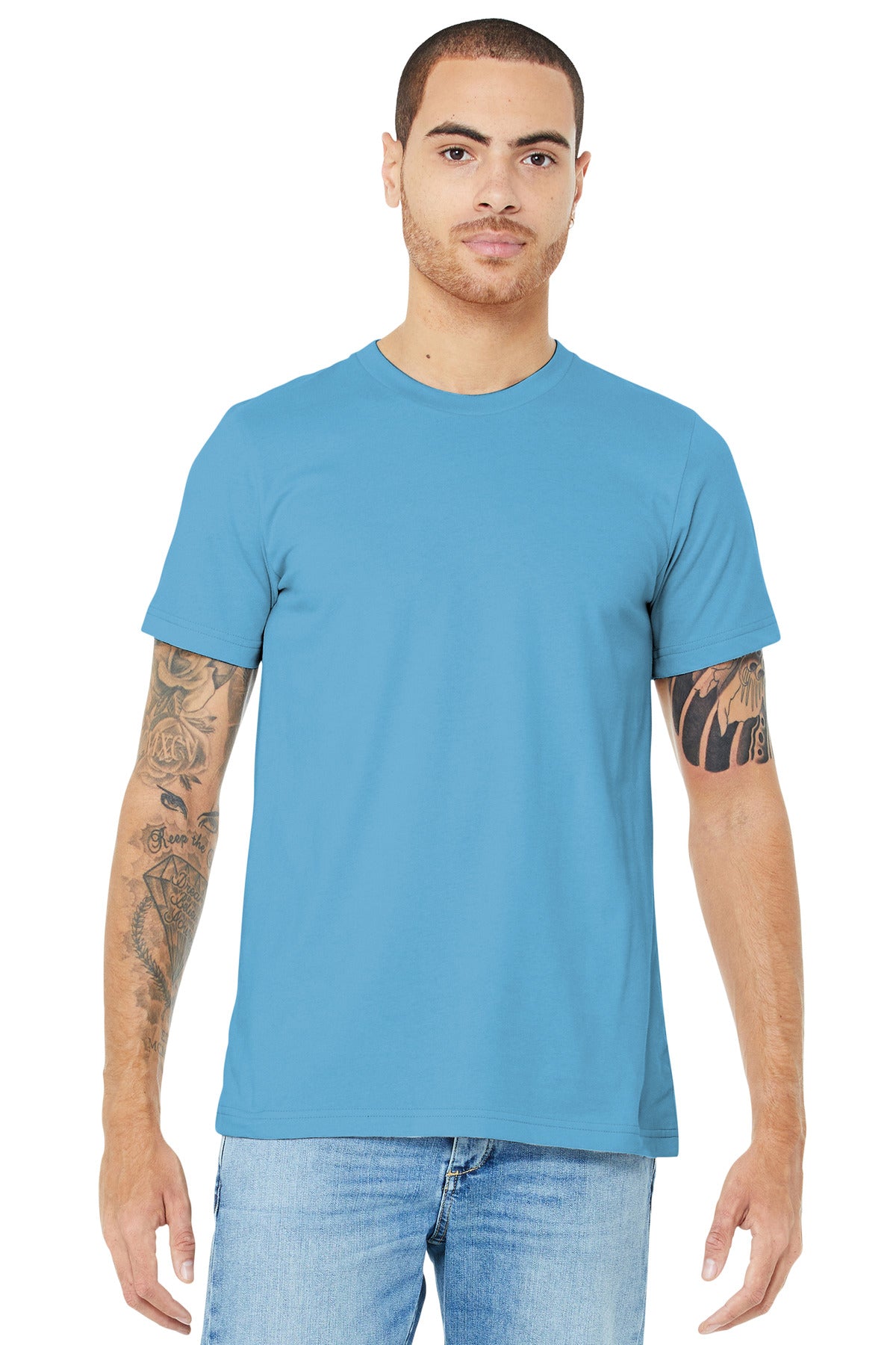 BELLA+CANVAS  Unisex Jersey Short Sleeve Tee - Ocean Blue