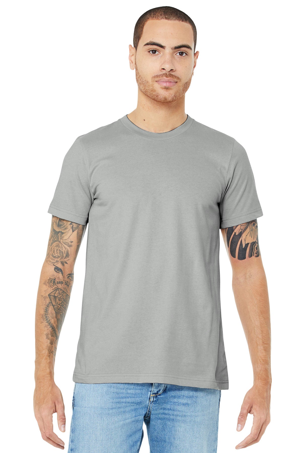 BELLA+CANVAS  Unisex Jersey Short Sleeve Tee - Silver