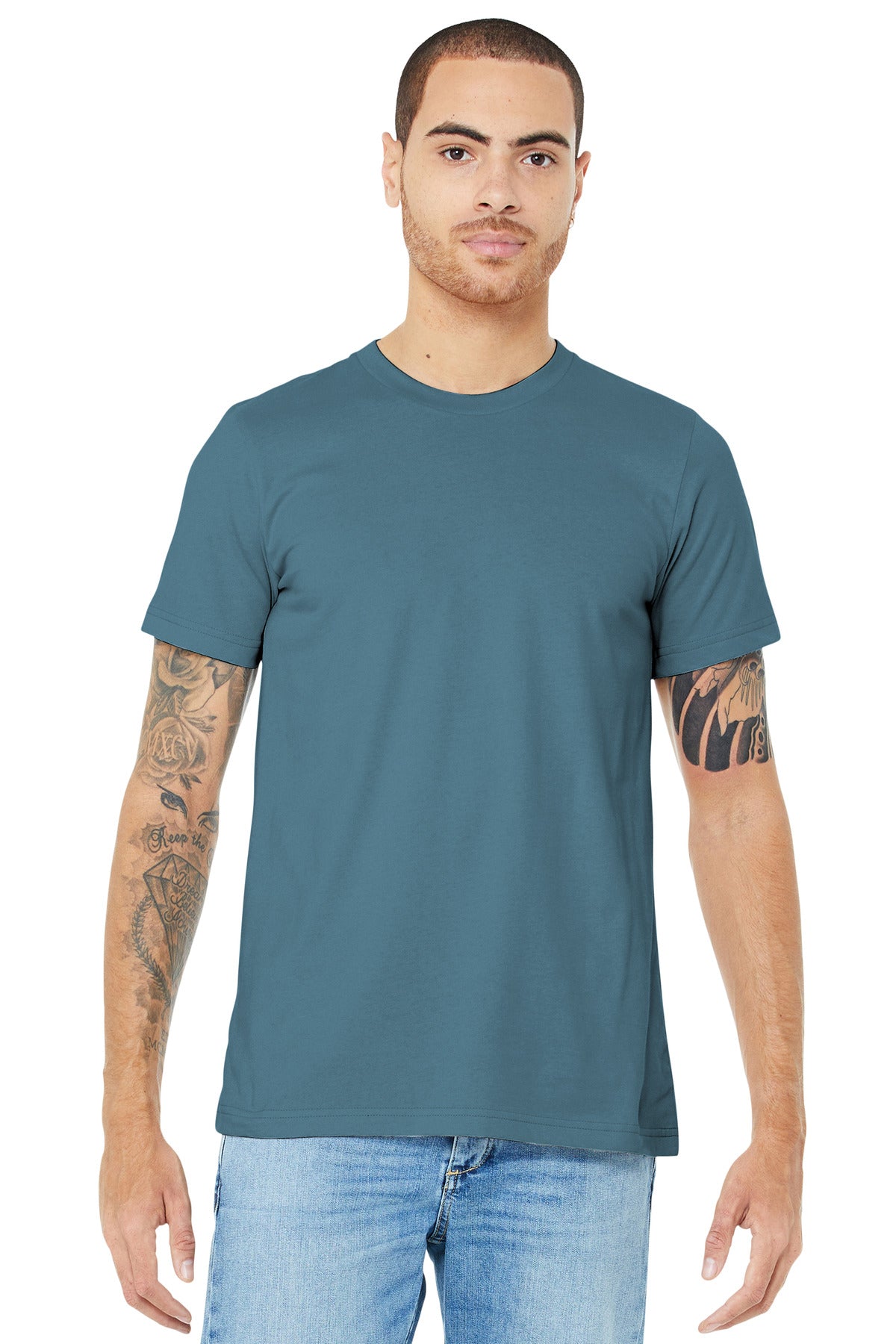 BELLA+CANVAS  Unisex Jersey Short Sleeve Tee - Steel Blue