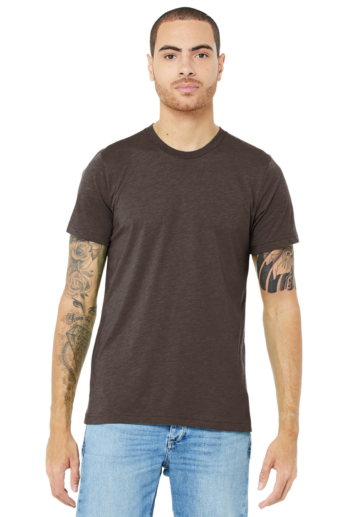BELLA+CANVAS  Unisex Triblend Short Sleeve Tee - Brown Triblend
