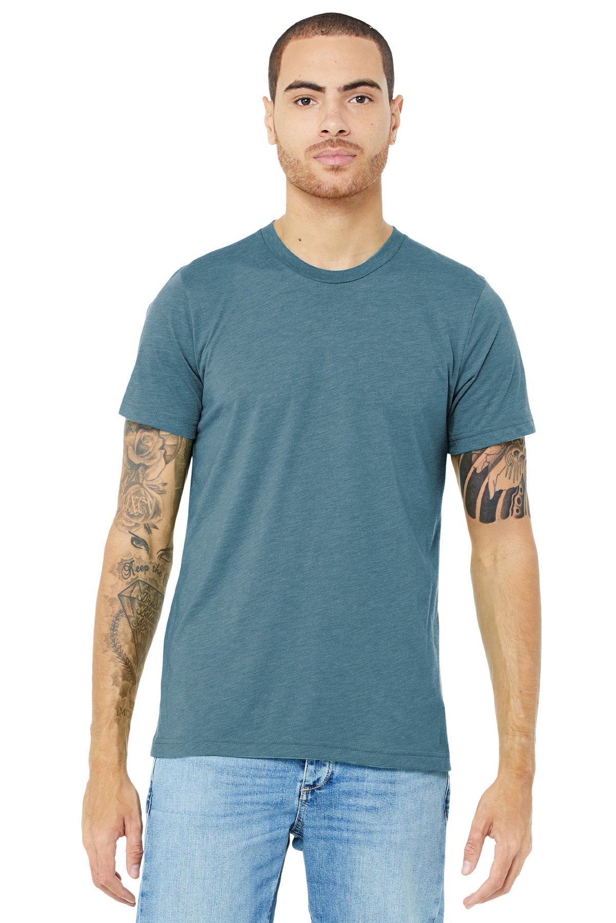 BELLA+CANVAS  Unisex Triblend Short Sleeve Tee - Denim Triblend