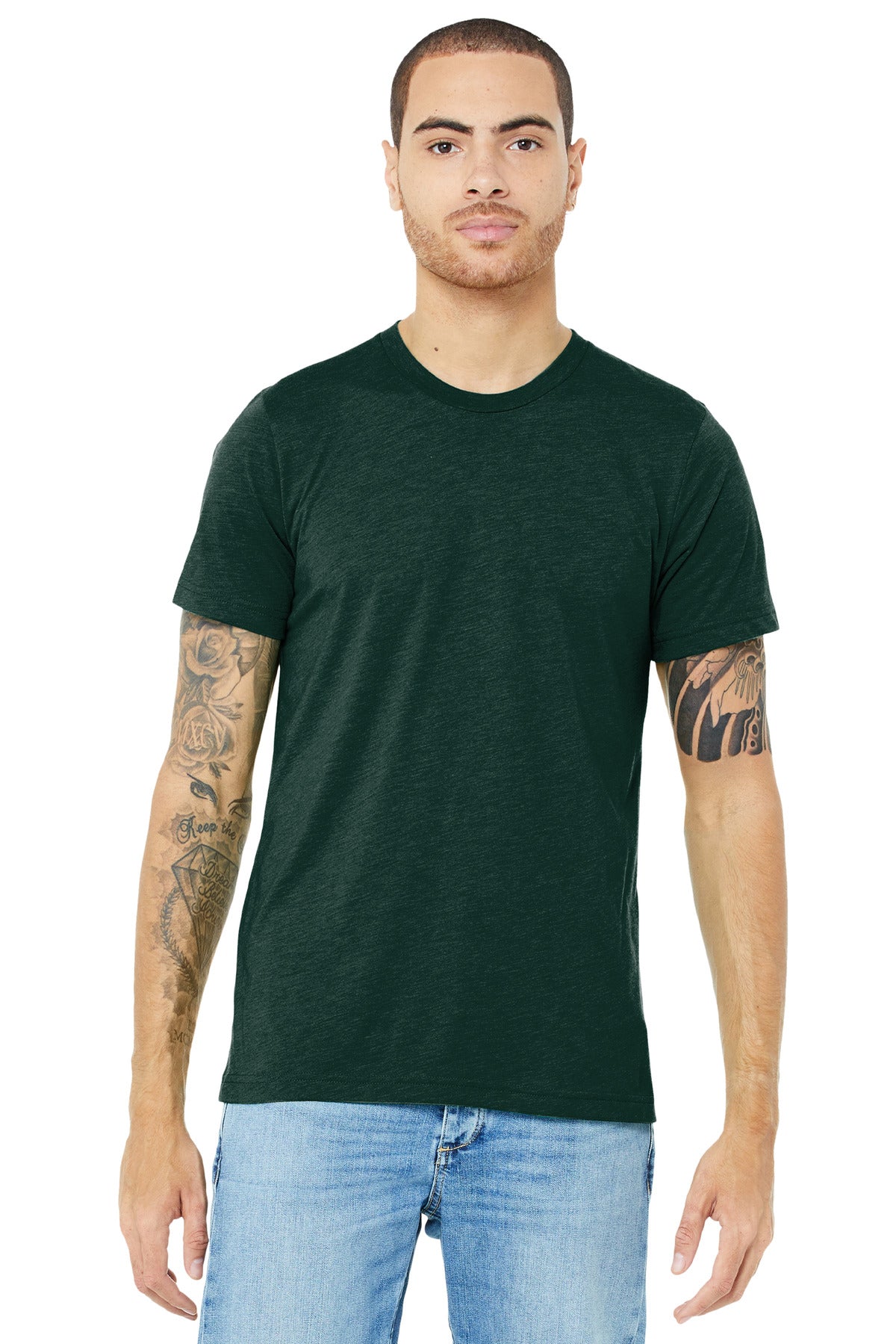 BELLA+CANVAS  Unisex Triblend Short Sleeve Tee - Emerald Triblend