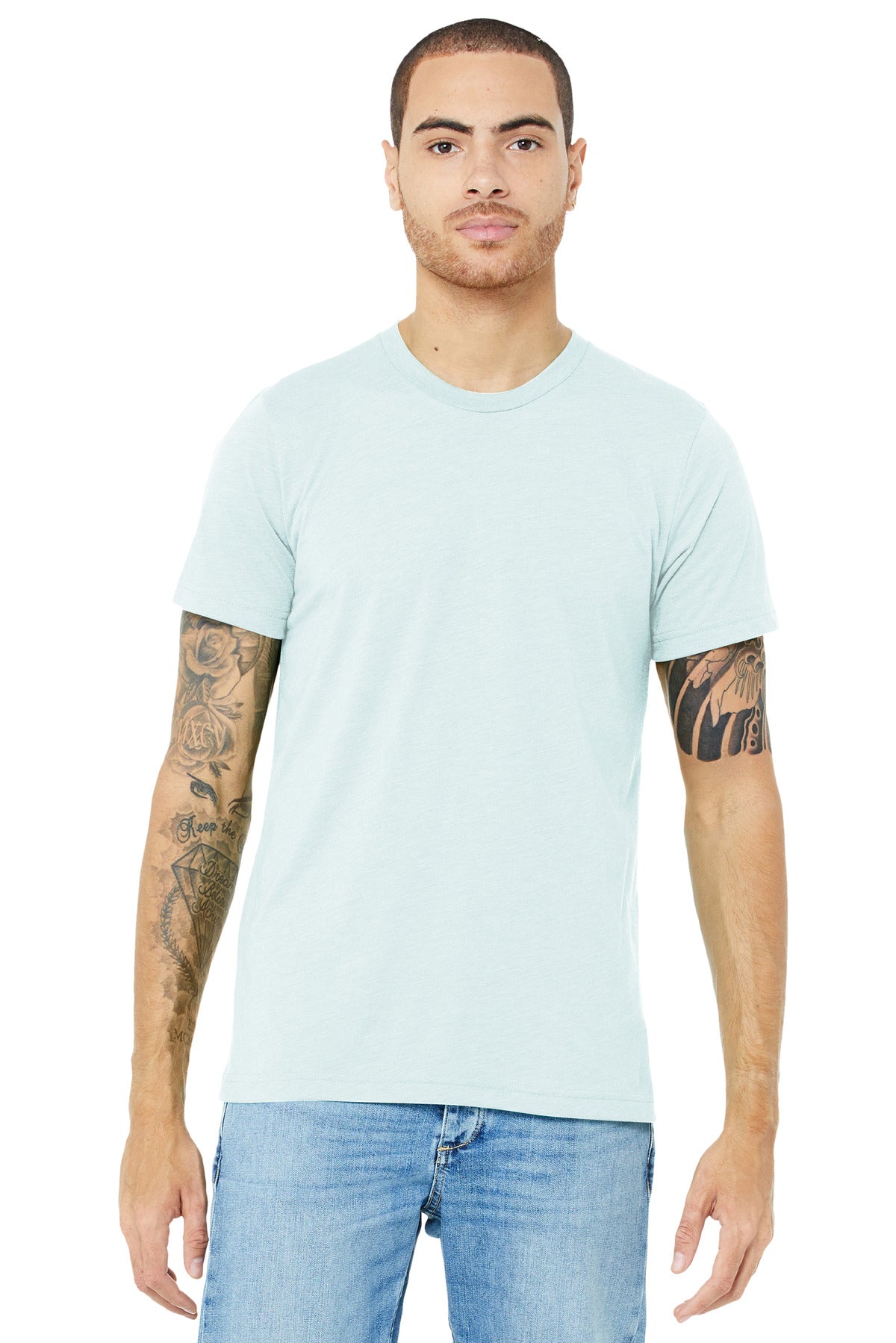 BELLA+CANVAS  Unisex Triblend Short Sleeve Tee - Ice Blue Triblend