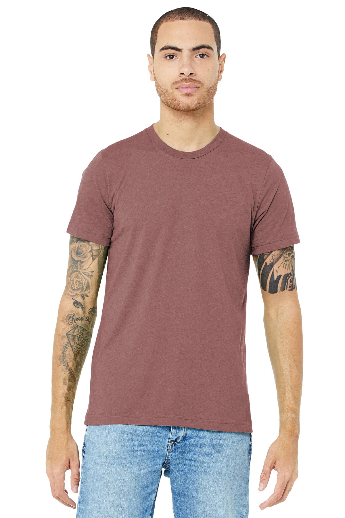 BELLA+CANVAS  Unisex Triblend Short Sleeve Tee - Mauve Triblend