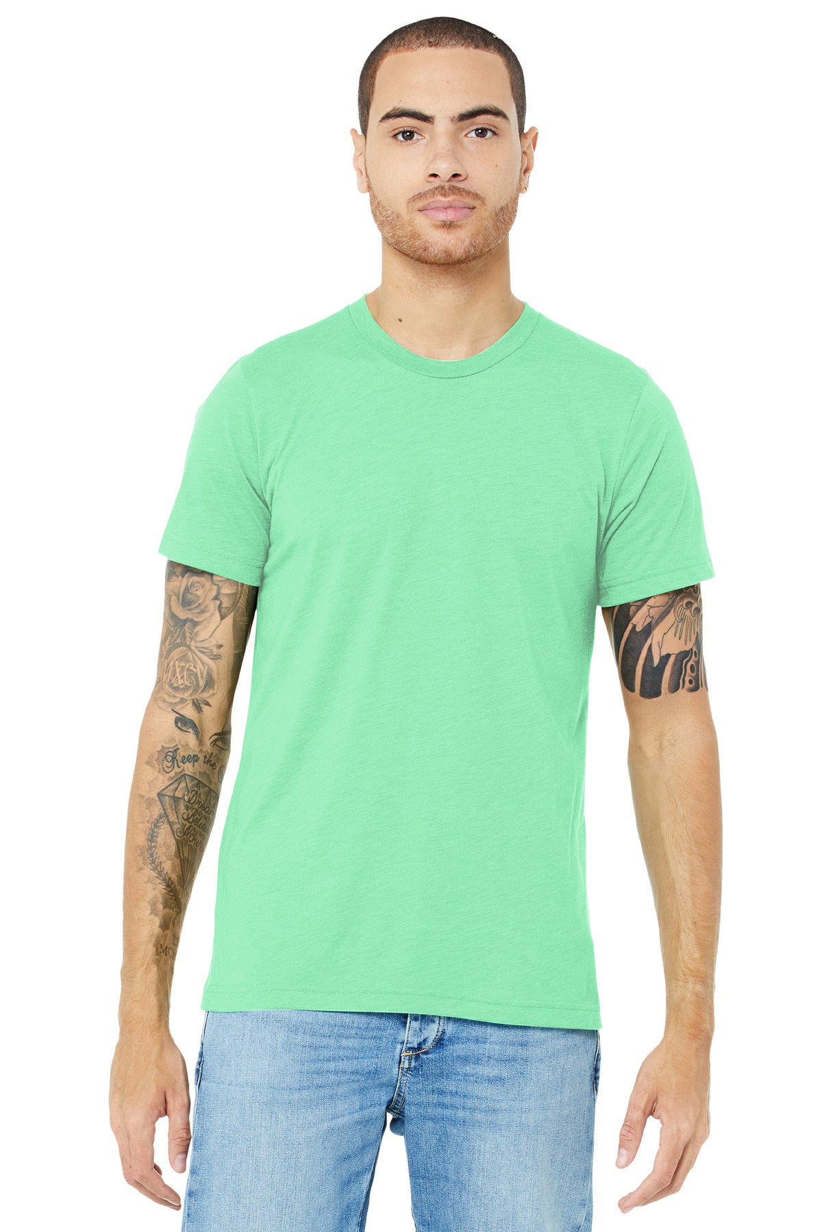 BELLA+CANVAS  Unisex Triblend Short Sleeve Tee - Mint Triblend