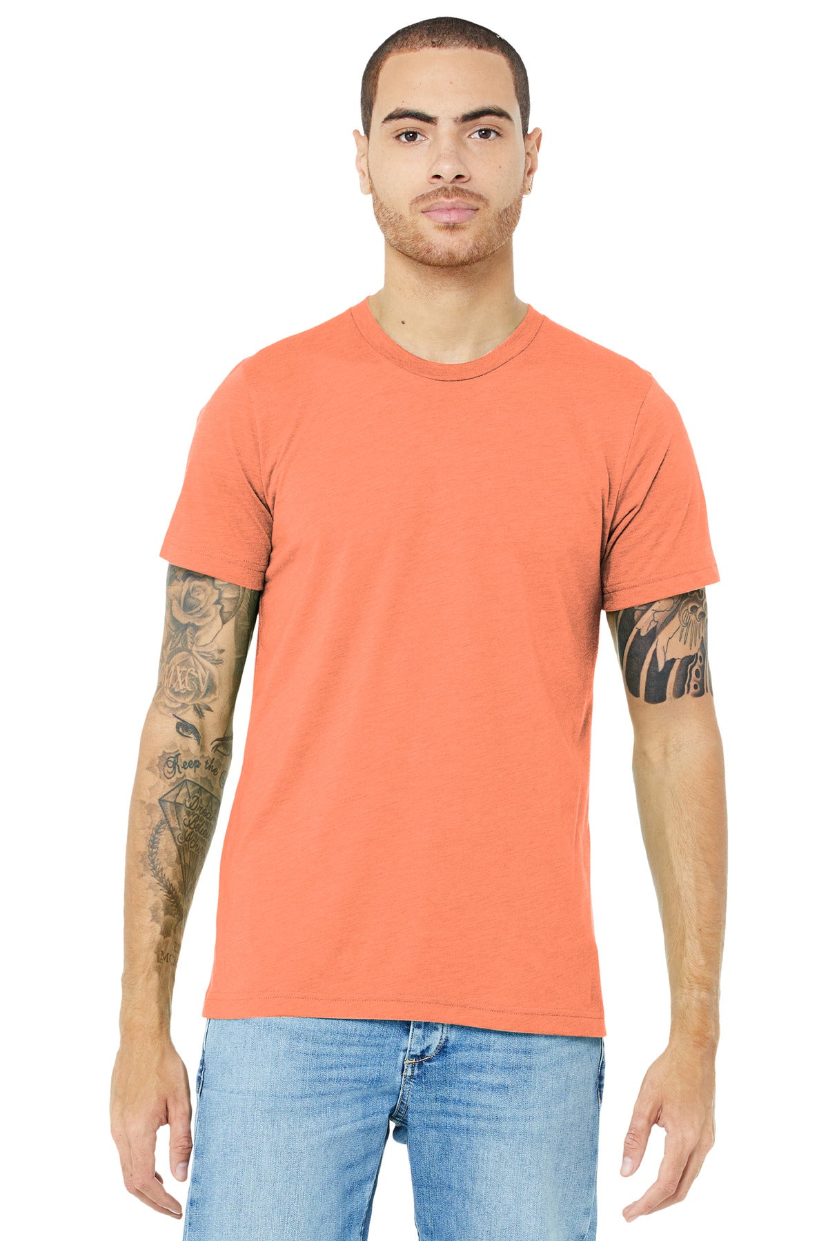BELLA+CANVAS  Unisex Triblend Short Sleeve Tee - Orange Triblend