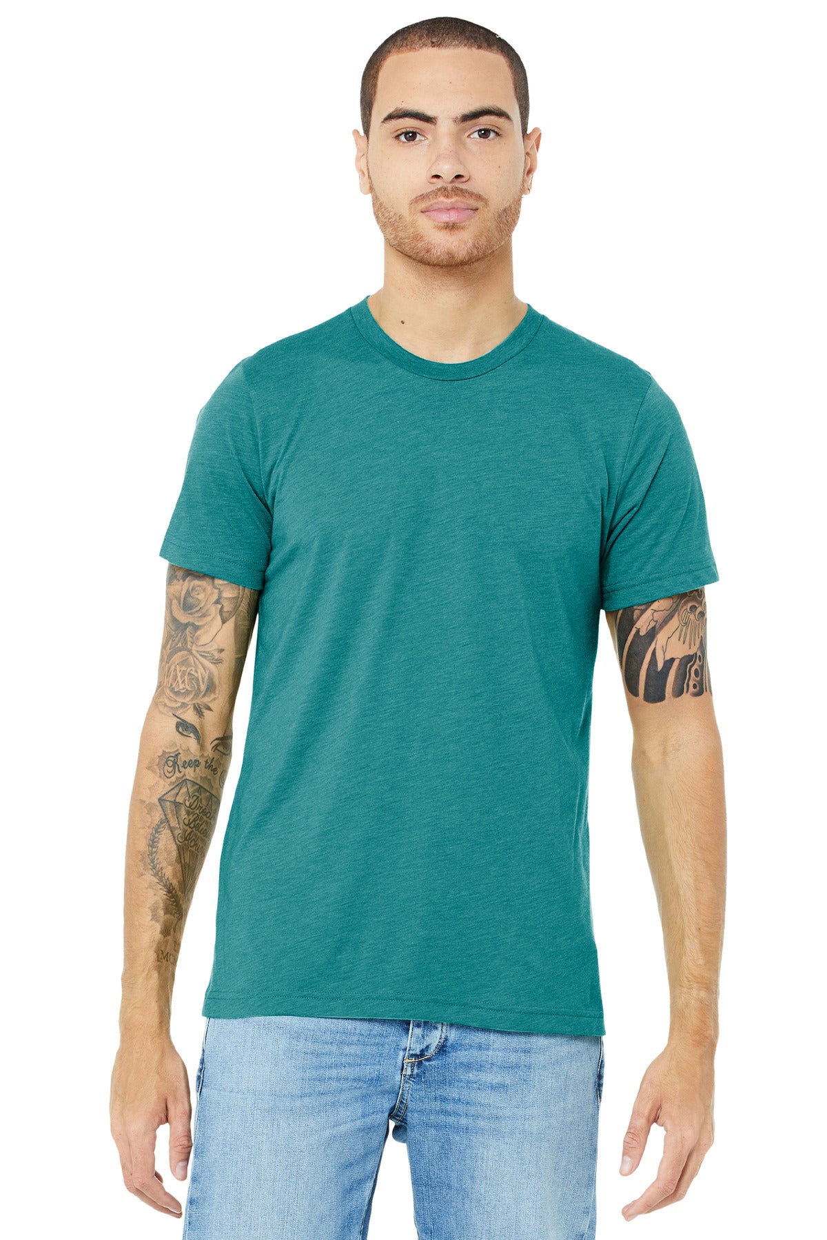 BELLA+CANVAS  Unisex Triblend Short Sleeve Tee - Teal Triblend