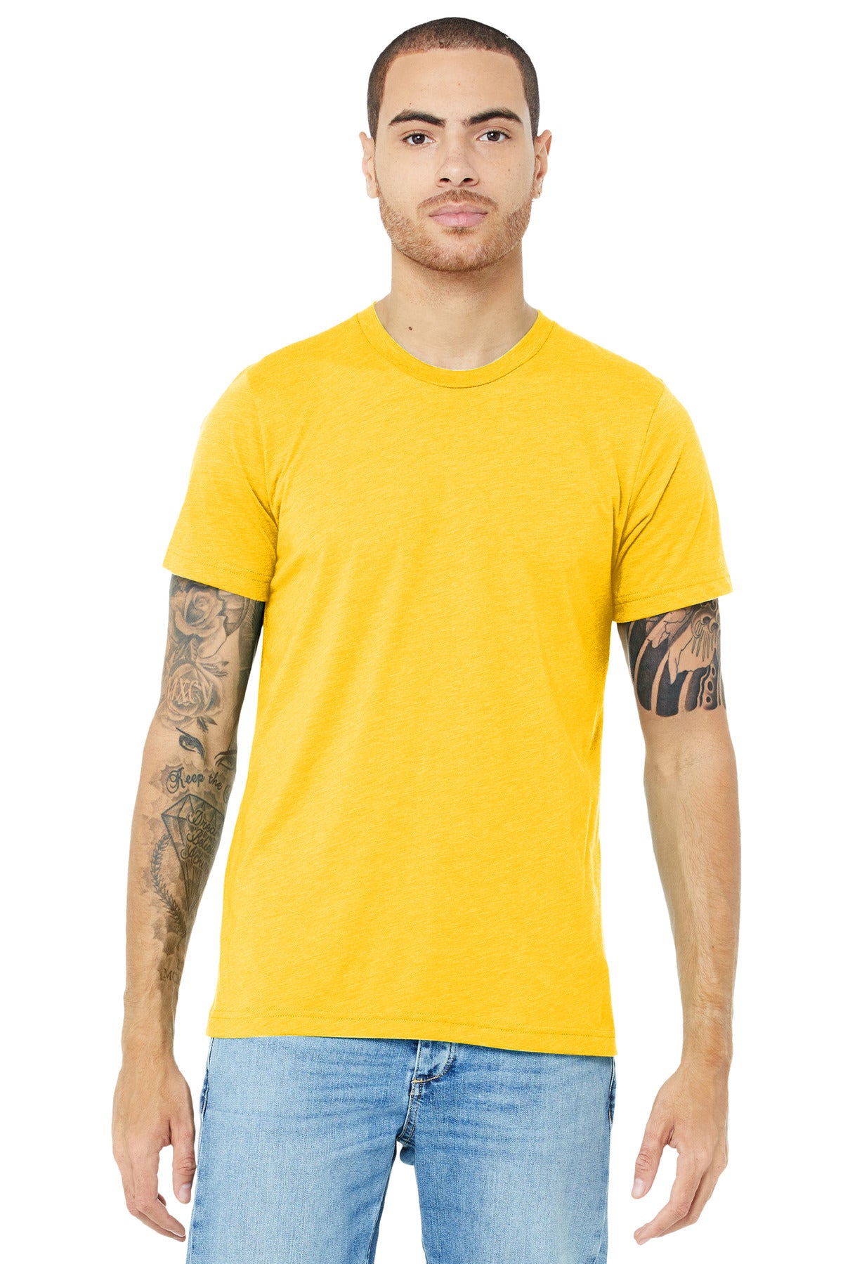 BELLA+CANVAS  Unisex Triblend Short Sleeve Tee - Yellow Gold Triblend