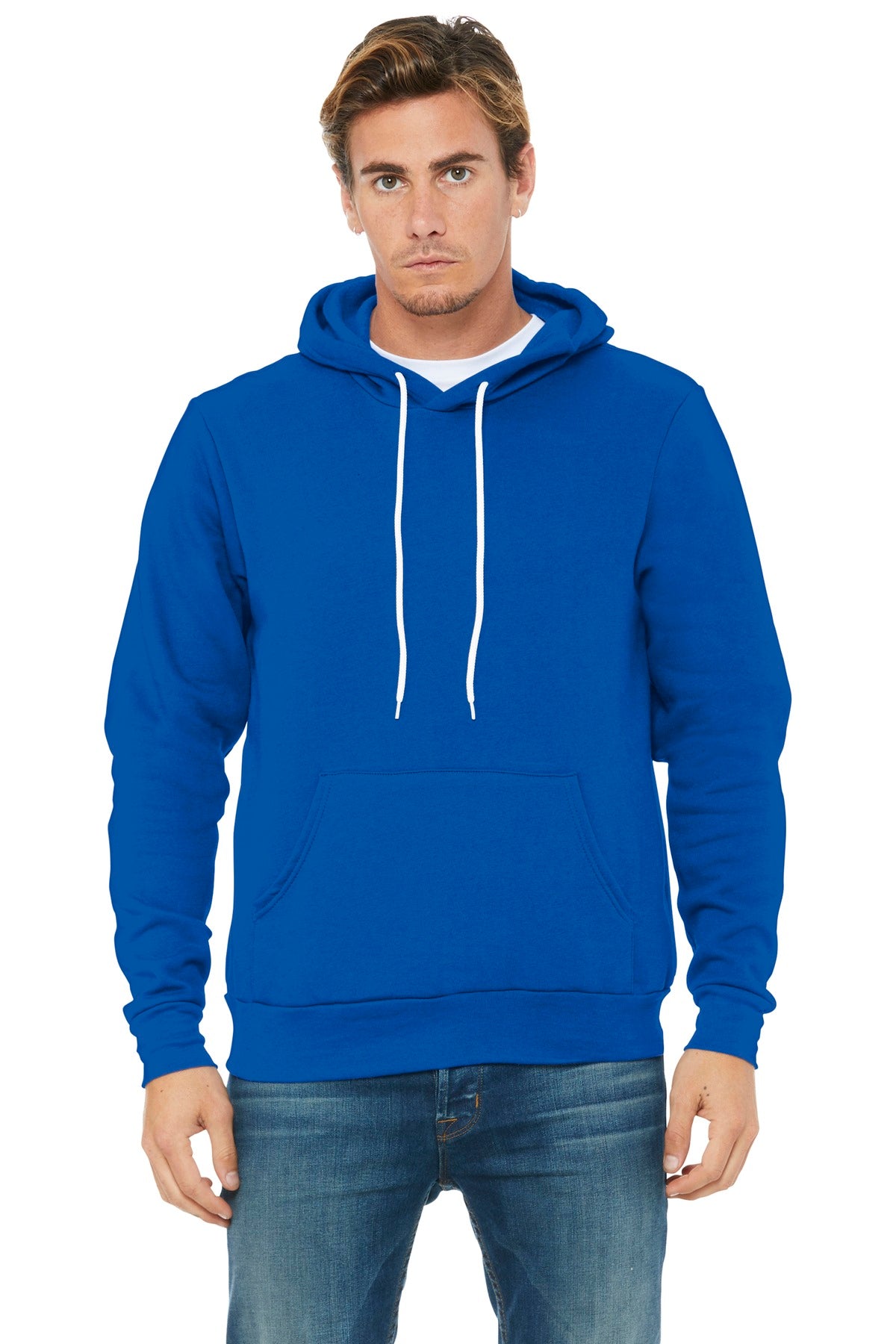 BELLA+CANVAS  Unisex Sponge Fleece Pullover Hoodie - True Royal