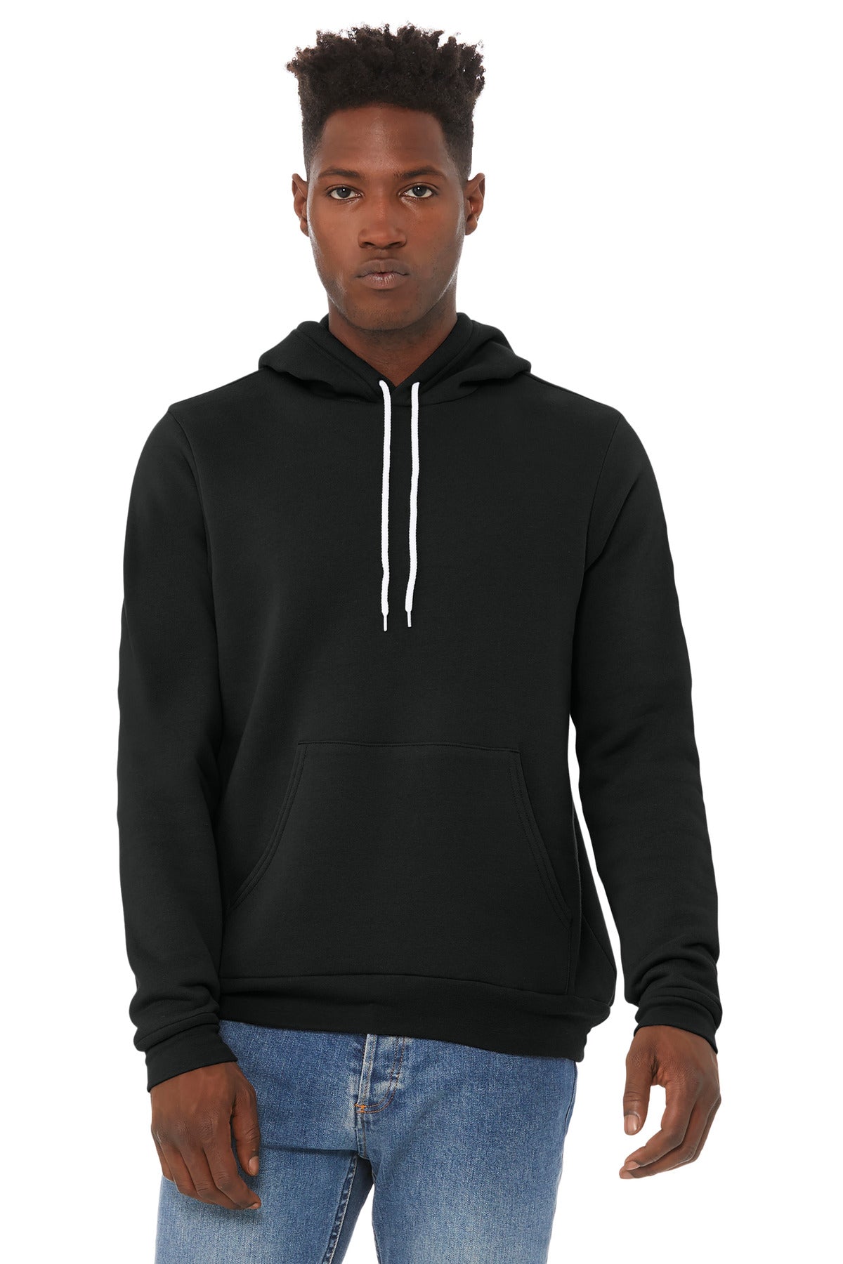BELLA+CANVAS  Unisex Sponge Fleece Pullover Hoodie - Vintage Black