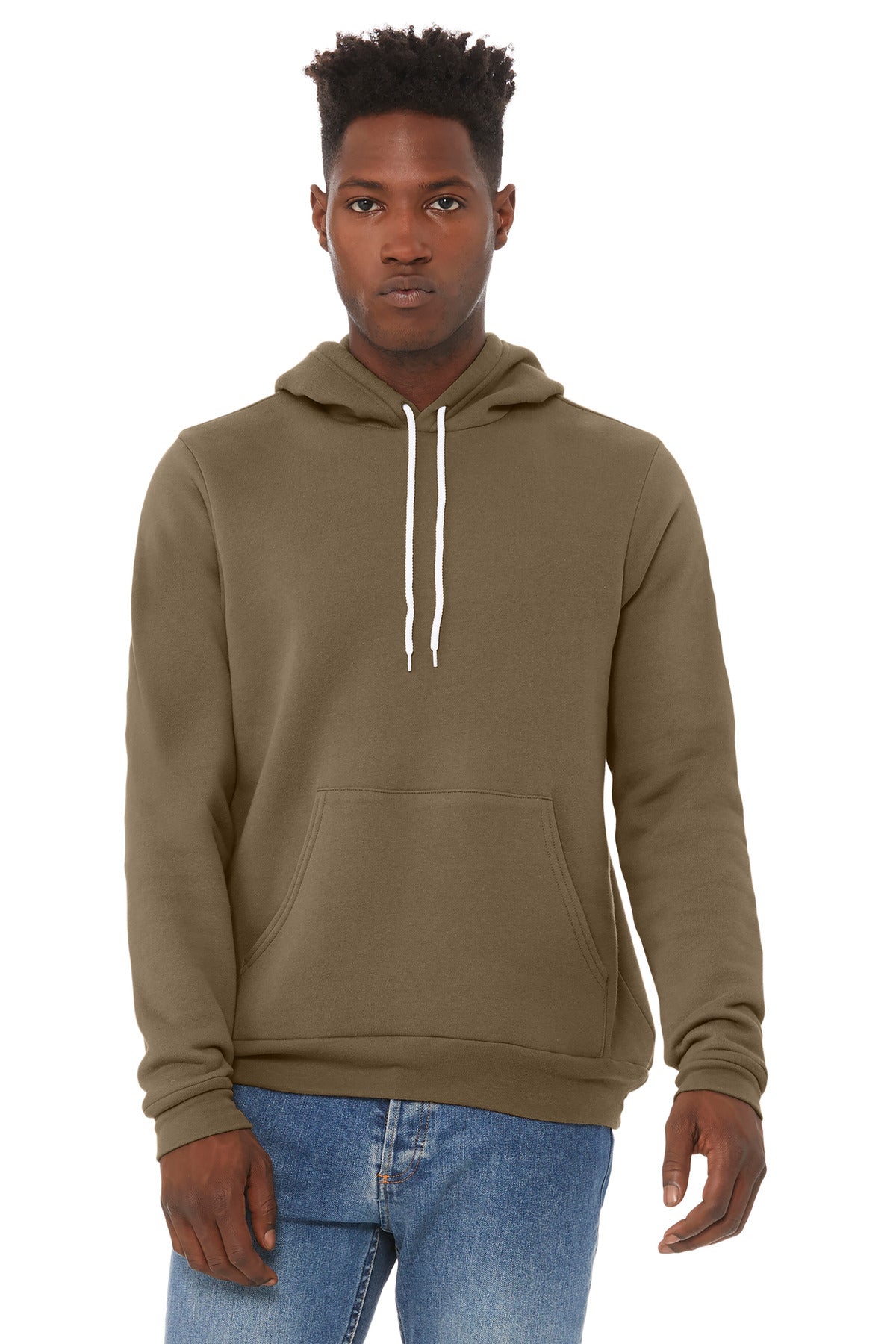 BELLA+CANVAS  Unisex Sponge Fleece Pullover Hoodie - Vintage Brown