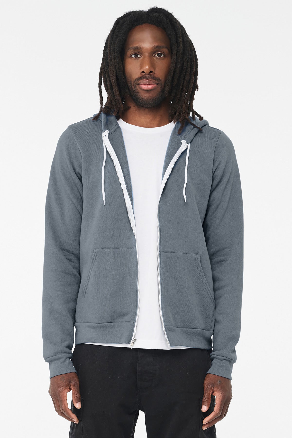 BELLA+CANVAS  ®  Unisex Sponge Fleece Full-Zip Hoodie. BC3739 - Steel Blue