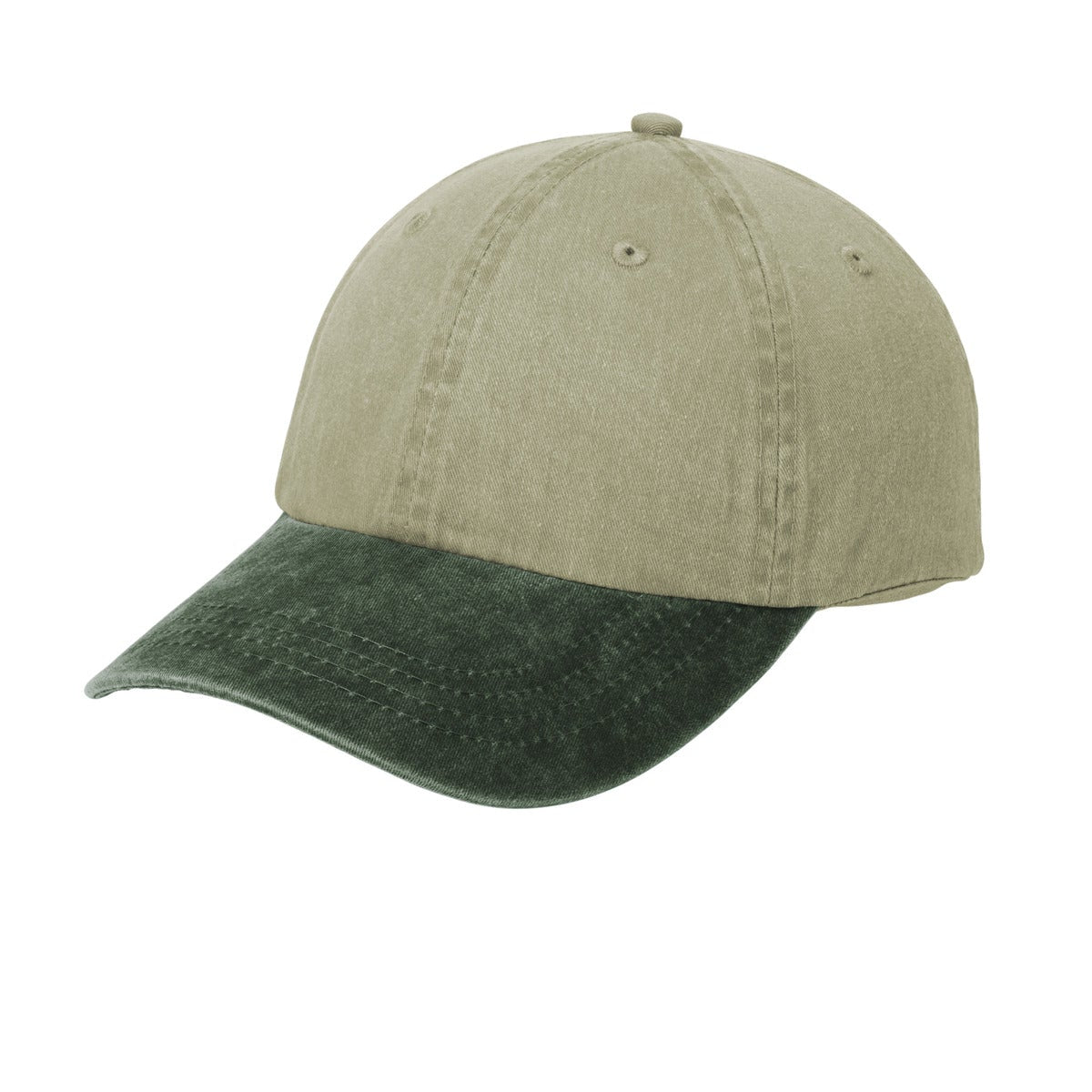 Port & Company Two-Tone Pigment-Dyed Custom Dad Hat