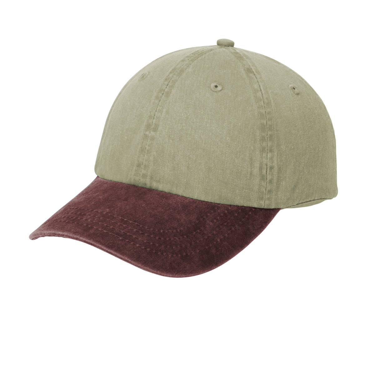 Port & Company Two-Tone Pigment-Dyed Custom Dad Hat
