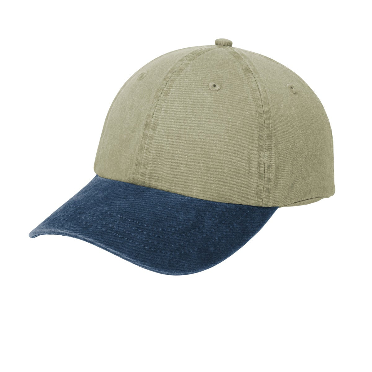 Port & Company Two-Tone Pigment-Dyed Custom Dad Hat