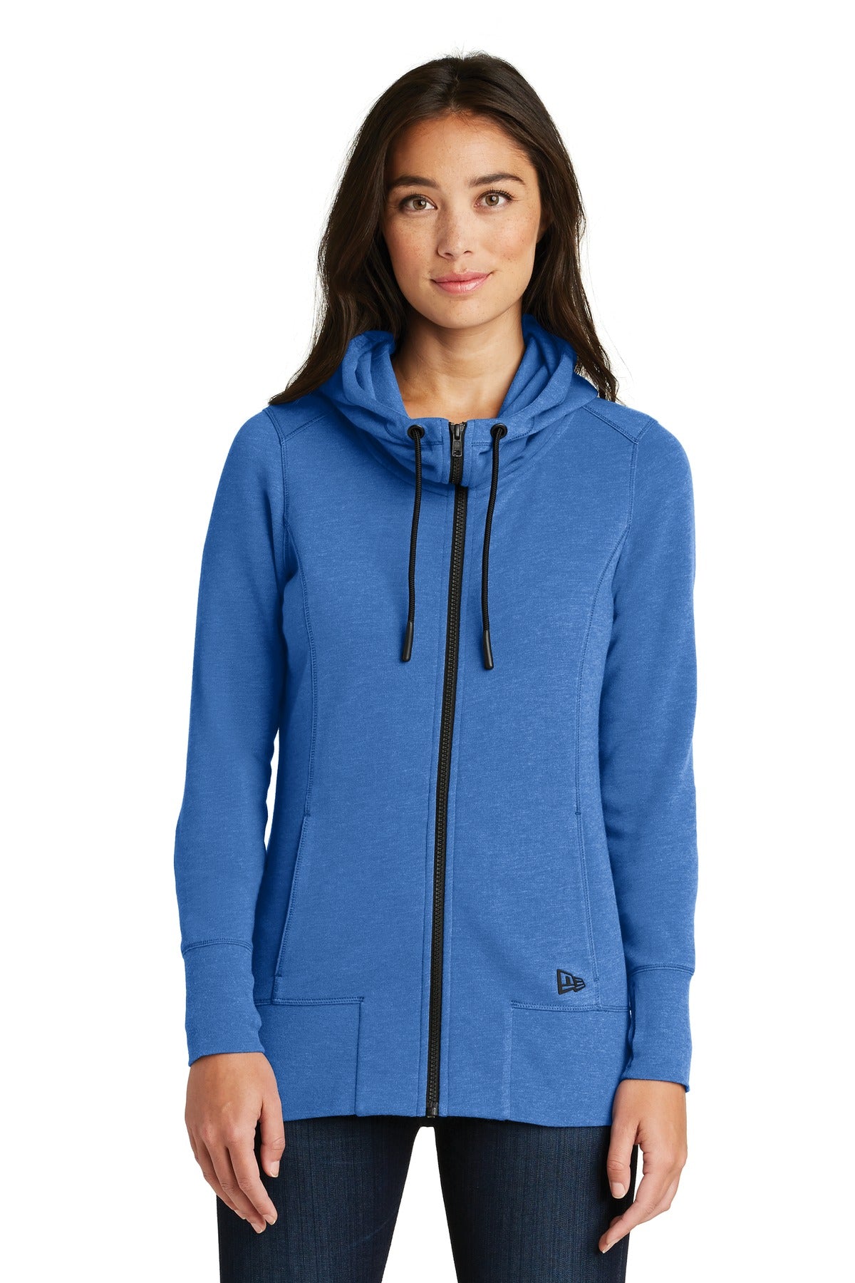 New Era Women's Tri-Blend Fleece Full-Zip Hoodie