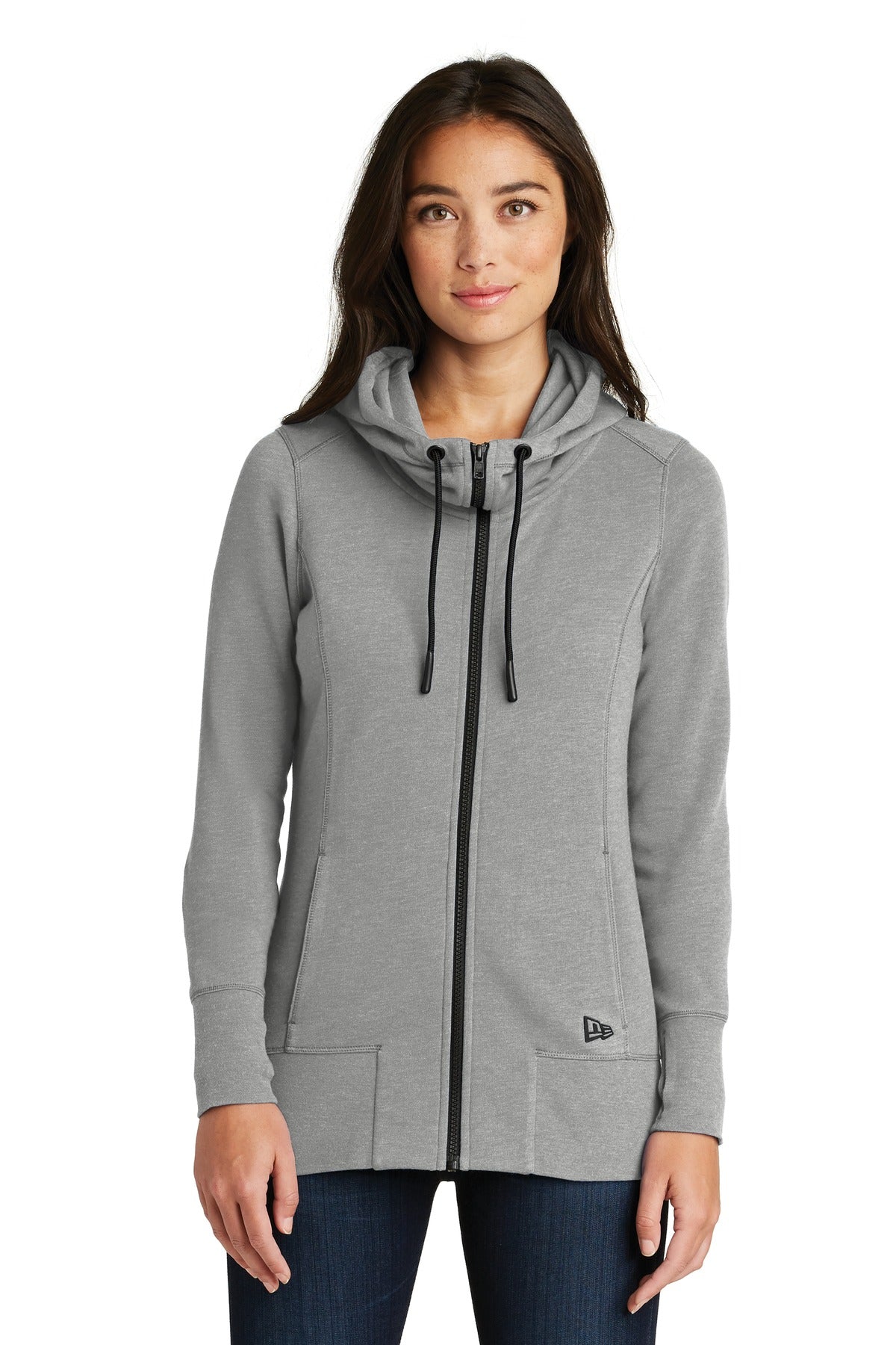 New Era Women's Tri-Blend Fleece Full-Zip Hoodie