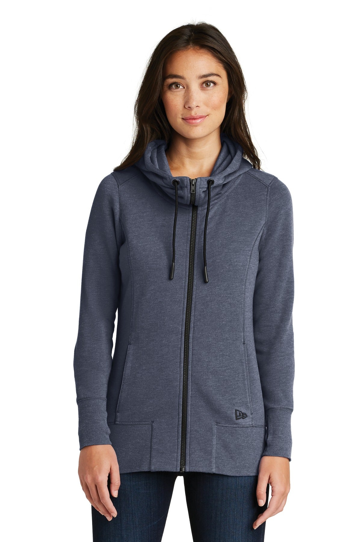 New Era Women's Tri-Blend Fleece Full-Zip Hoodie