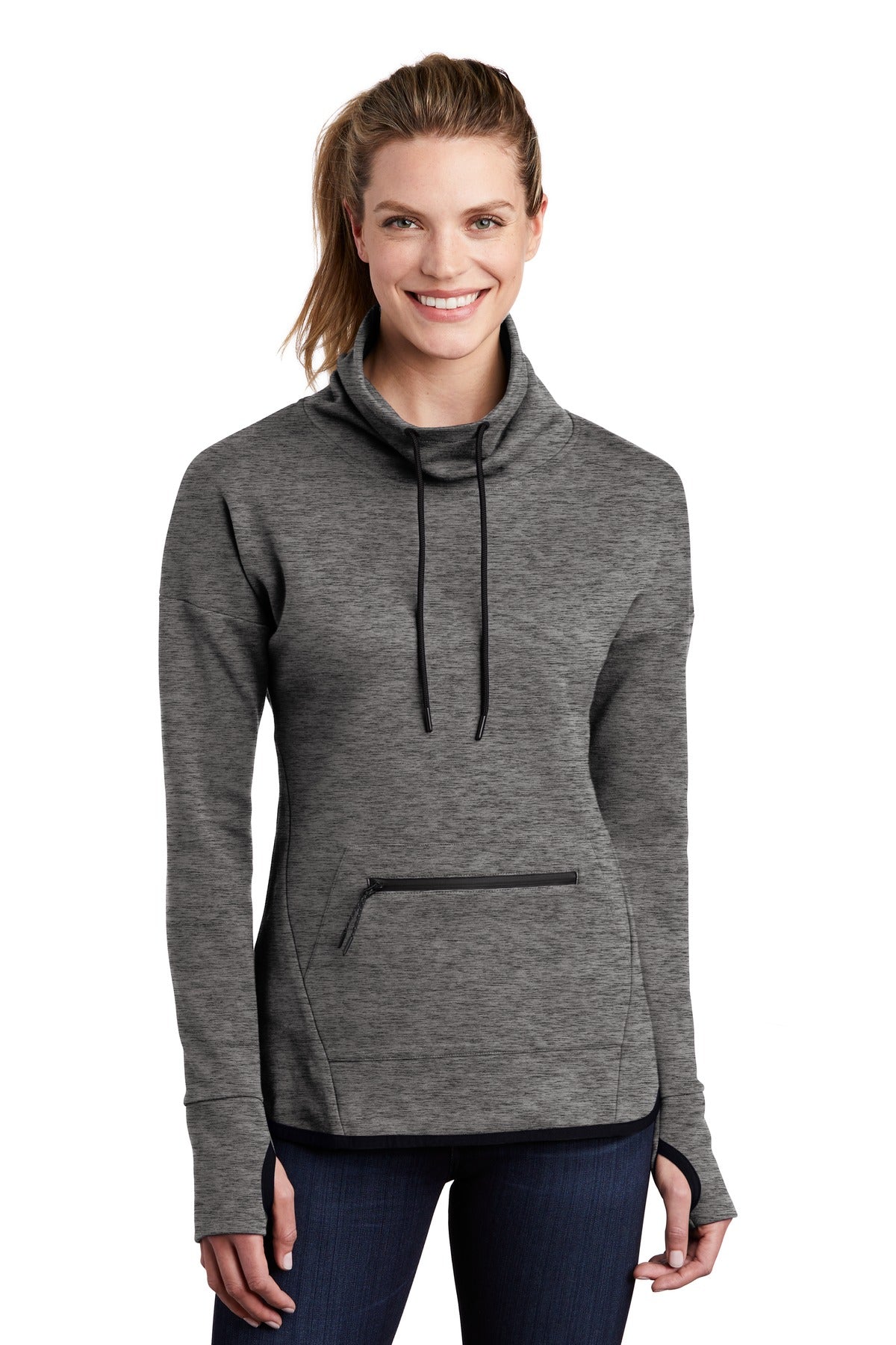 Sport-Tek Women's Triumph Cowl Neck Pullover