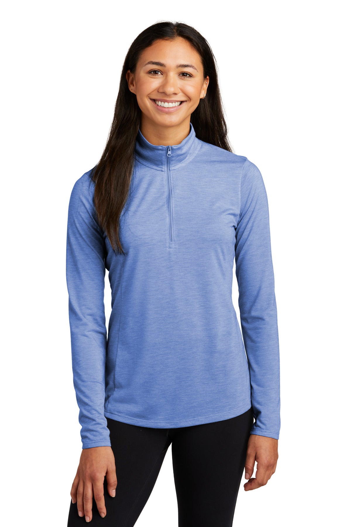 Sport-Tek Women's PosiCharge Tri-Blend Wicking 1/4-Zip Pullover