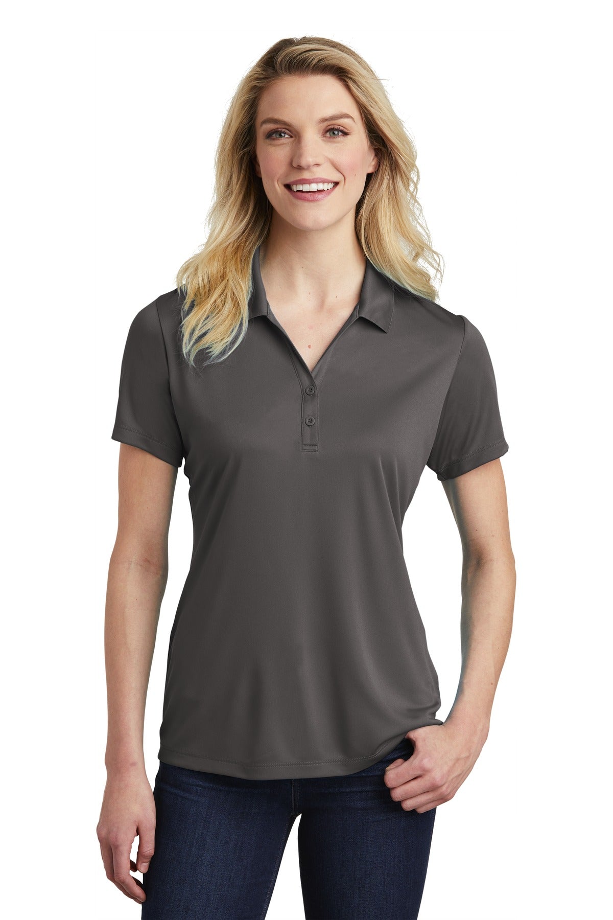Sport-Tek Women's PosiCharge Competitor Polo - Iron Grey