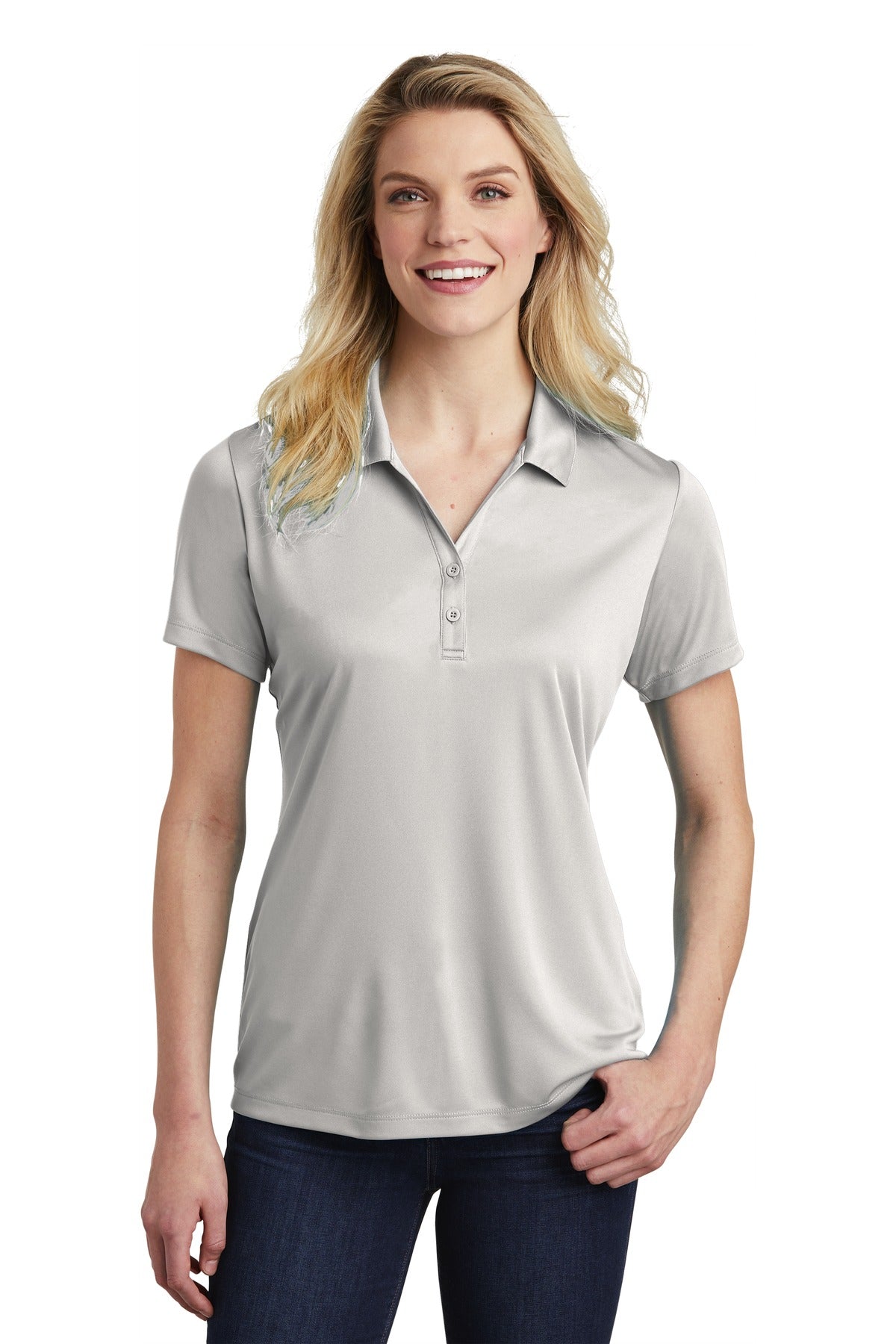 Sport-Tek Women's PosiCharge Competitor Polo - Silver