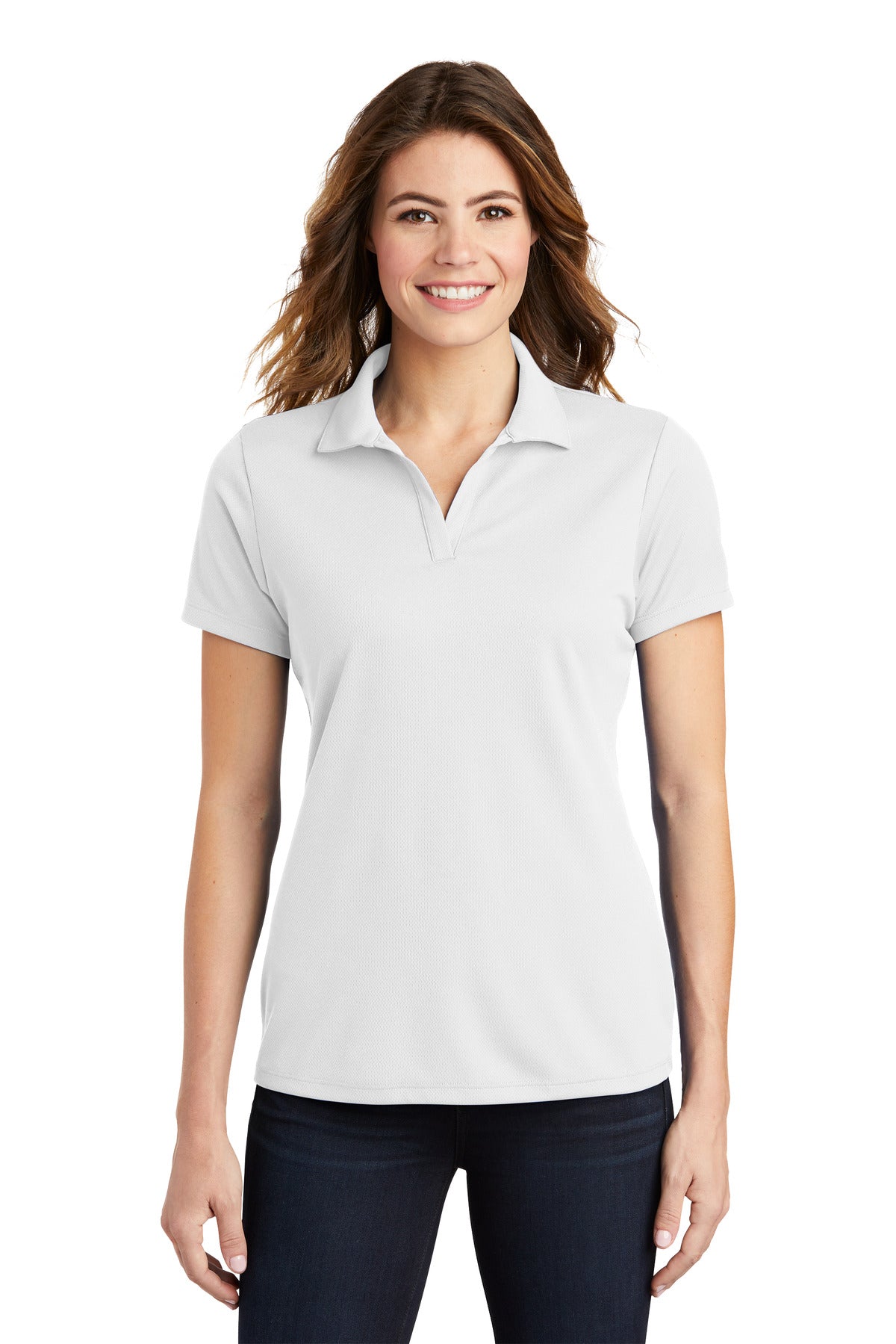 Sport-Tek Women's PosiCharge RacerMesh Polo - White