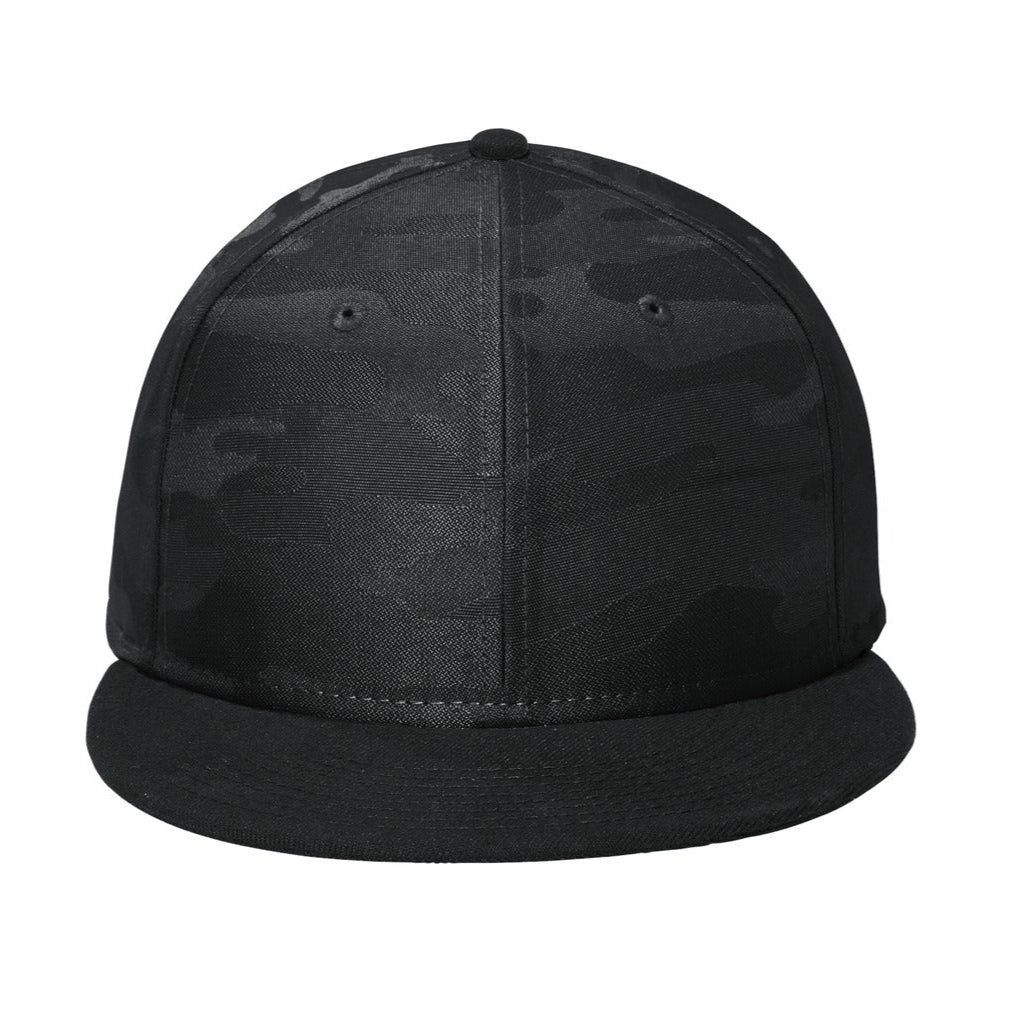 New Era Camo Flat Bill Custom Snapback Hat