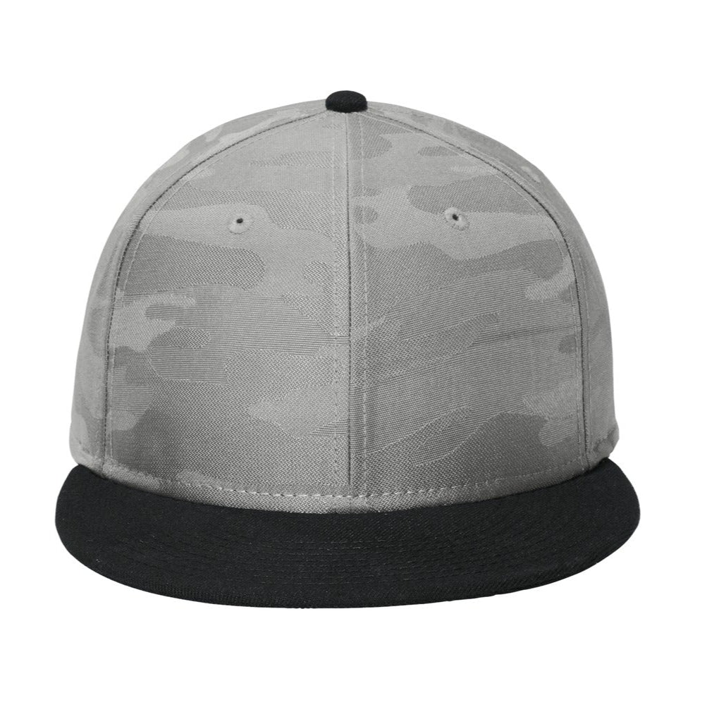 New Era Camo Flat Bill Custom Snapback Hat