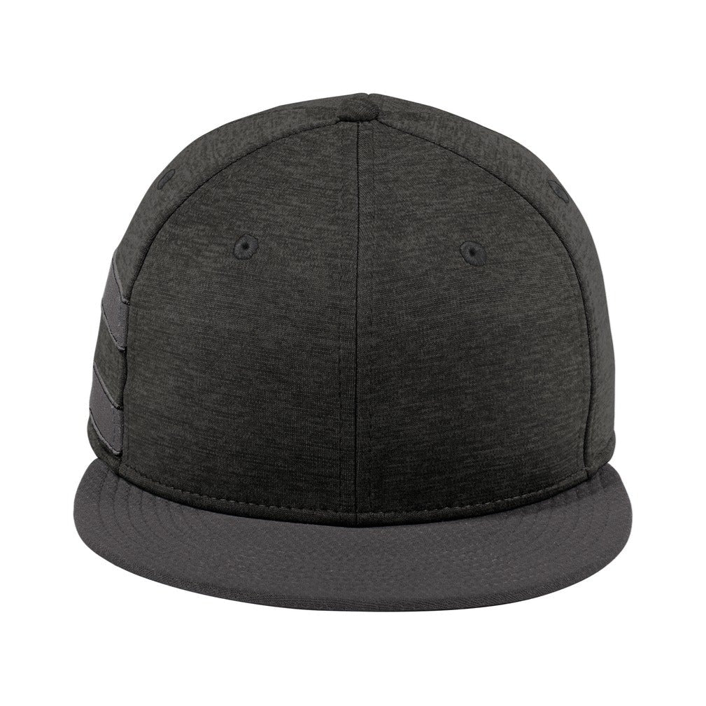 New Era Shadow Heather Striped Flat Bill Custom Snapback Hat
