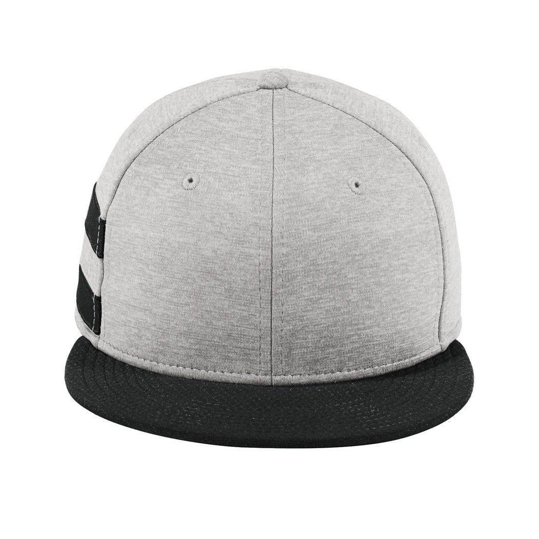 New Era Shadow Heather Striped Flat Bill Custom Snapback Hat