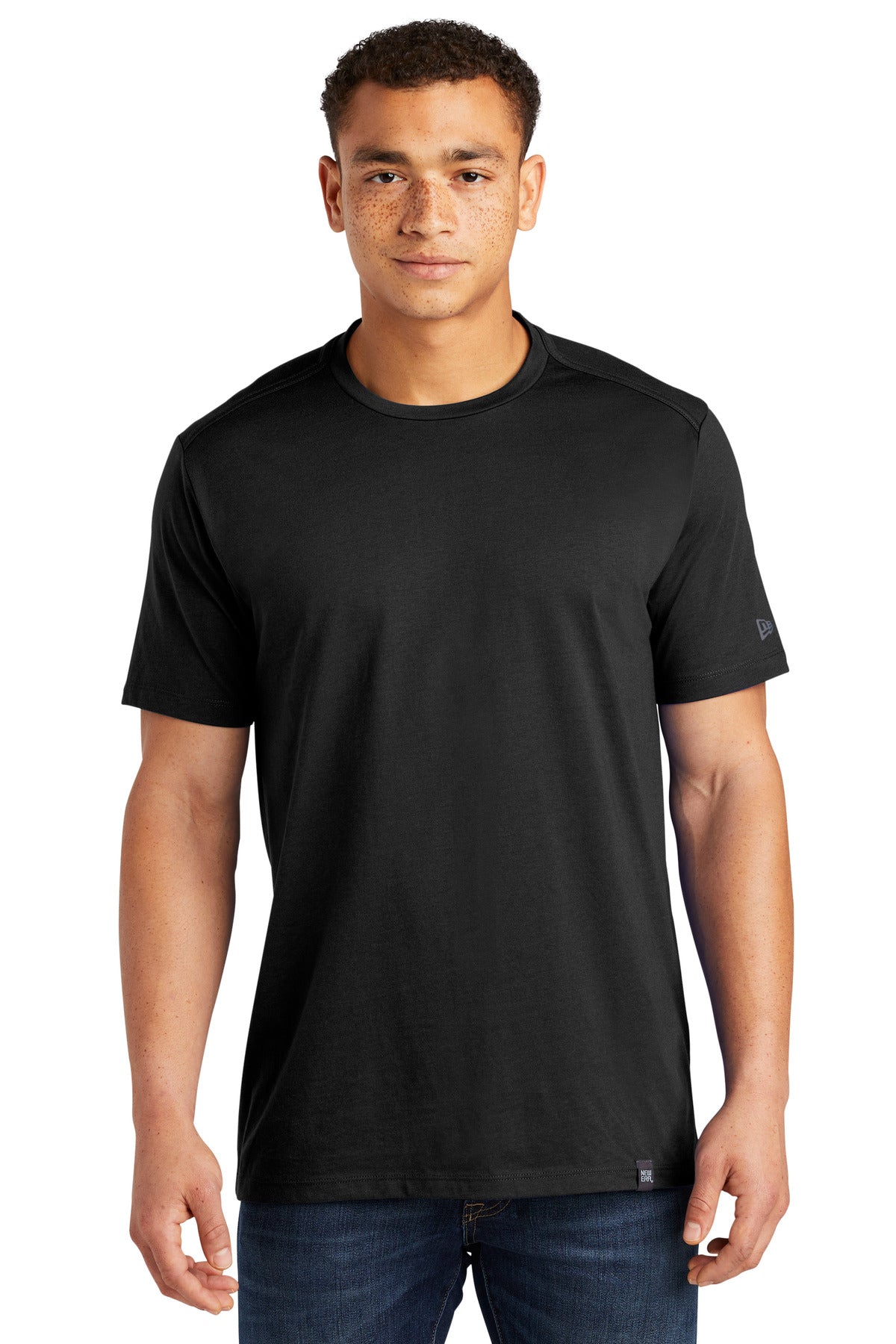 New Era Heritage Blend Crew Tee - Black