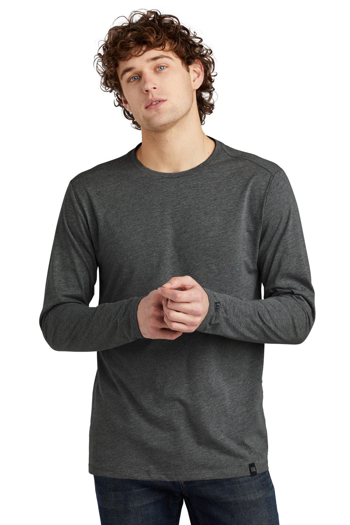 New Era Heritage Blend Long Sleeve Crew Tee