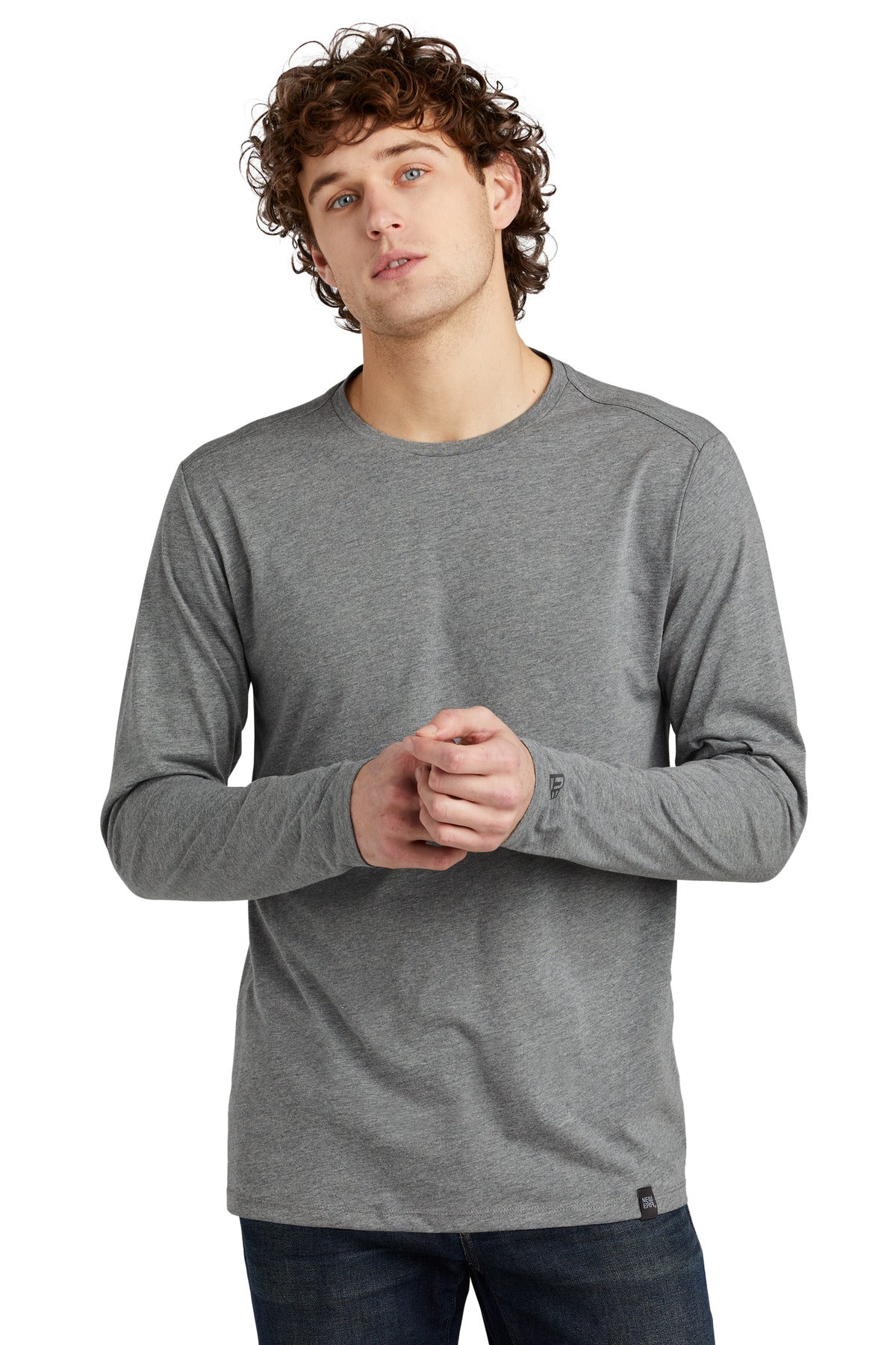 New Era Heritage Blend Long Sleeve Crew Tee
