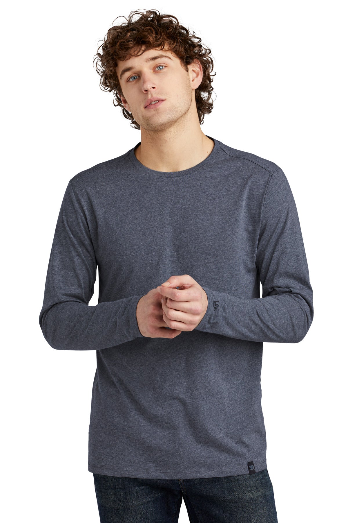 New Era Heritage Blend Long Sleeve Crew Tee