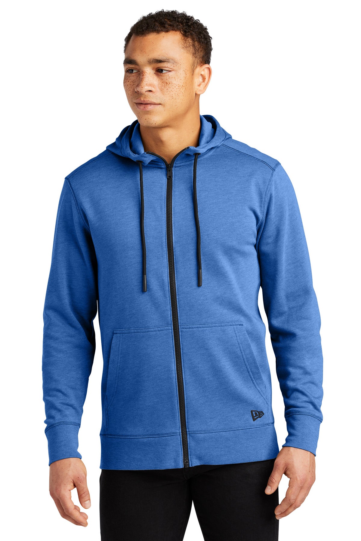 New Era Tri-Blend Fleece Full-Zip Hoodie