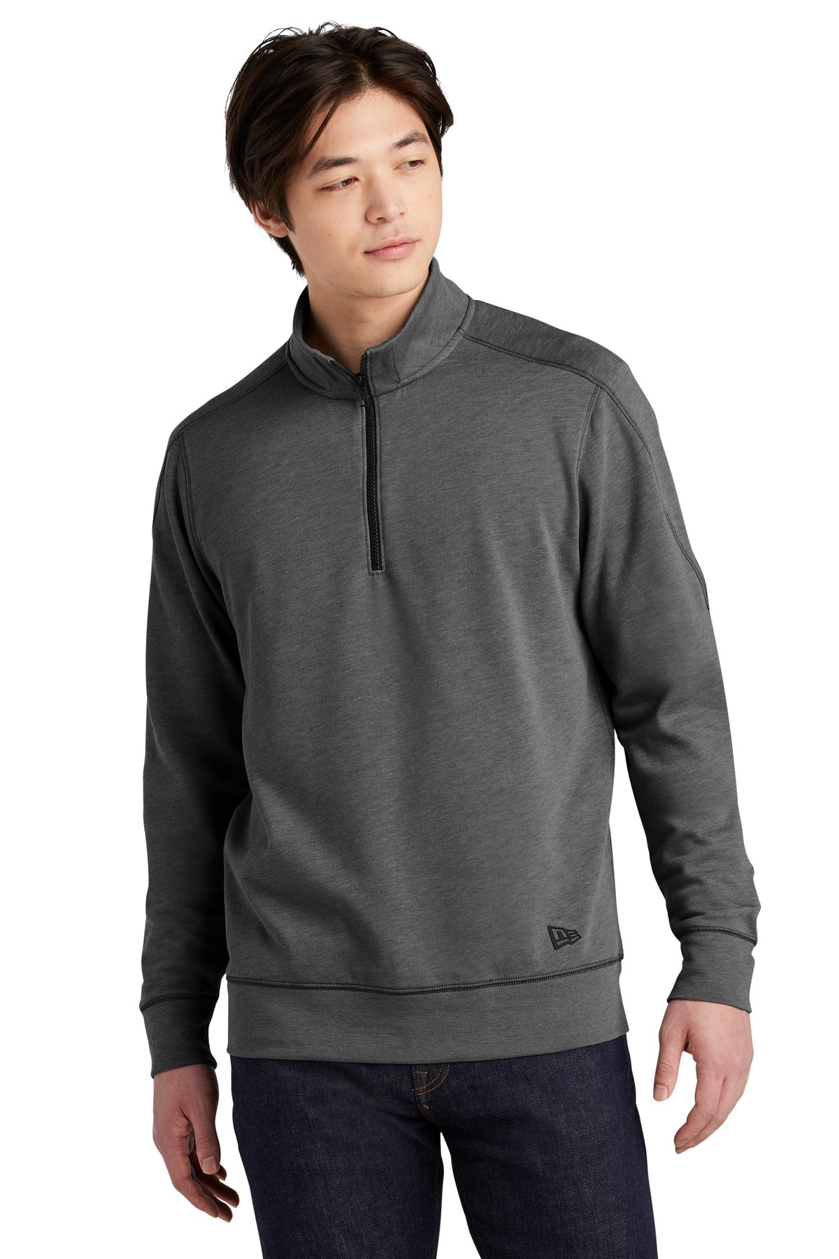 New Era  Tri-Blend Fleece 1/4-Zip Pullover