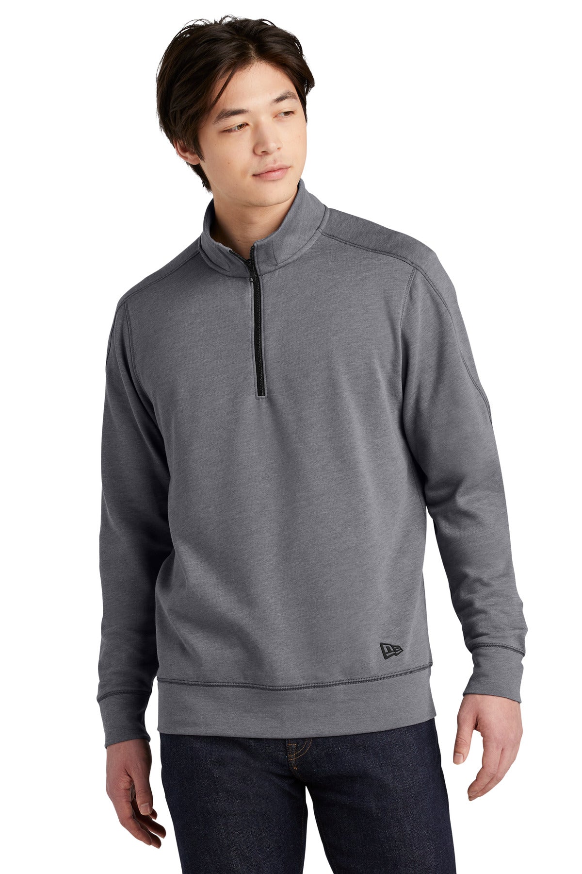 New Era  Tri-Blend Fleece 1/4-Zip Pullover