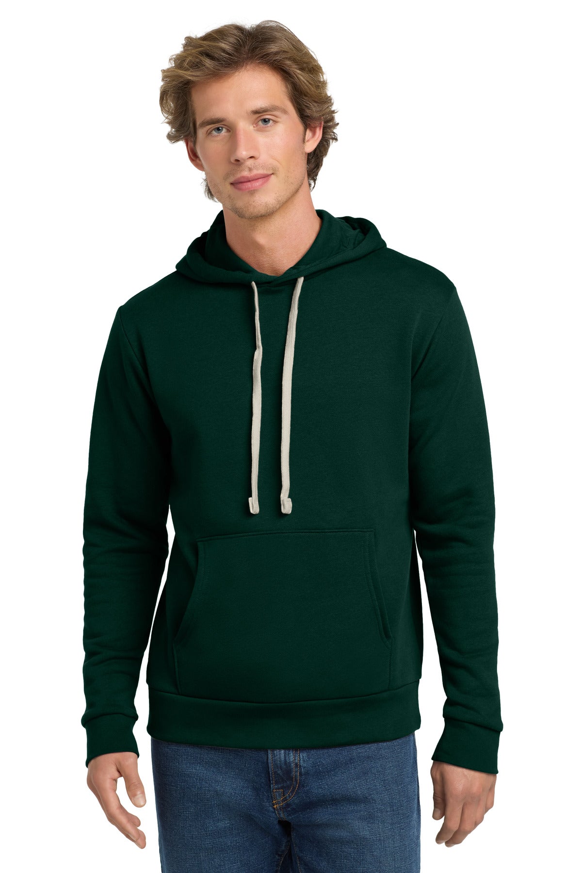 Next Level Apparel Adult Santa Barbara Pullover Hoodie - Forest Green