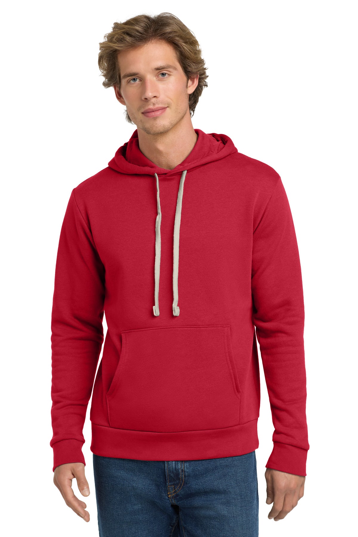 Next Level Apparel Adult Santa Barbara Pullover Hoodie - Red