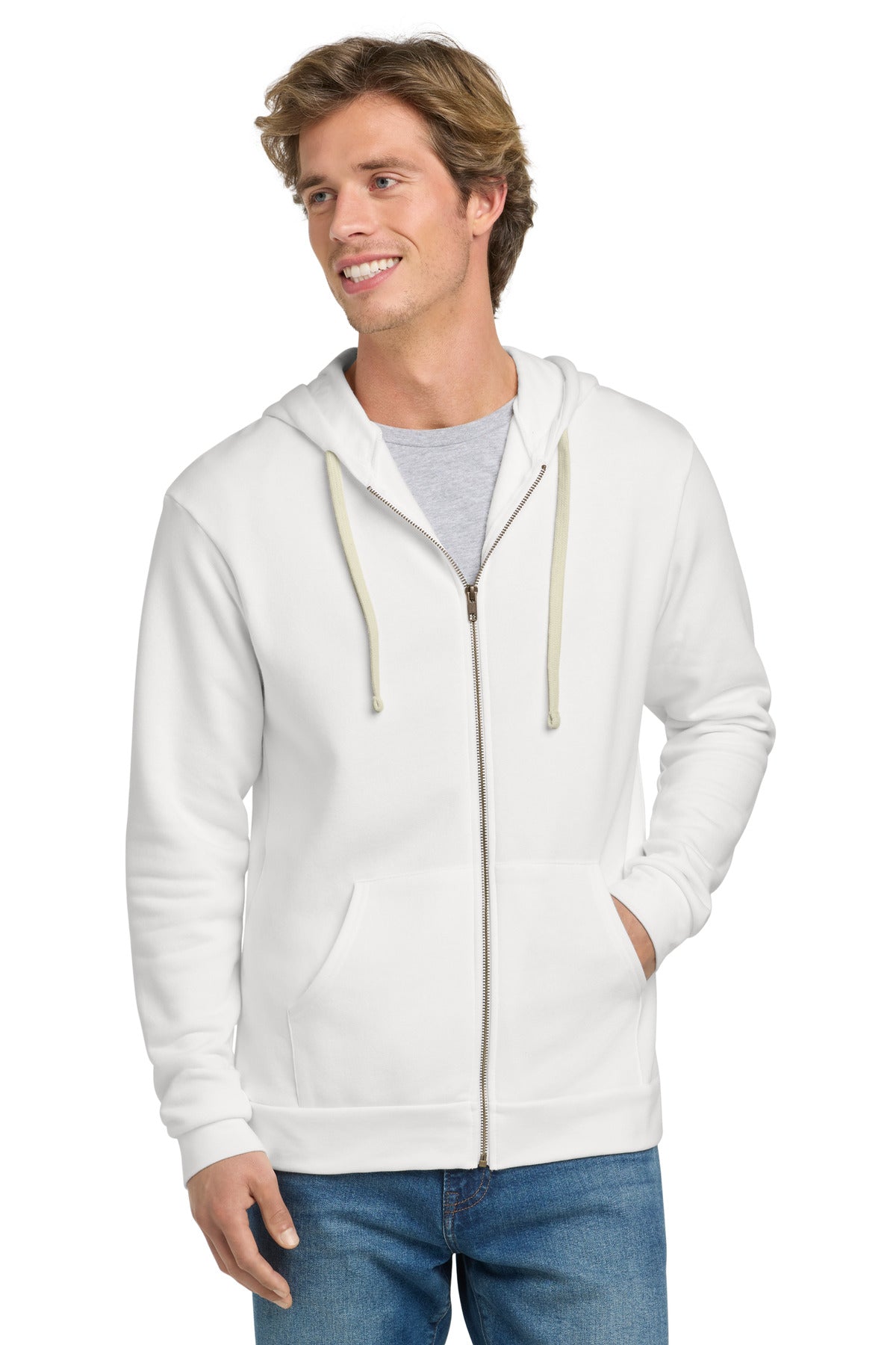 Next Level Apparel Adult Santa Barbara Zip Hoodie