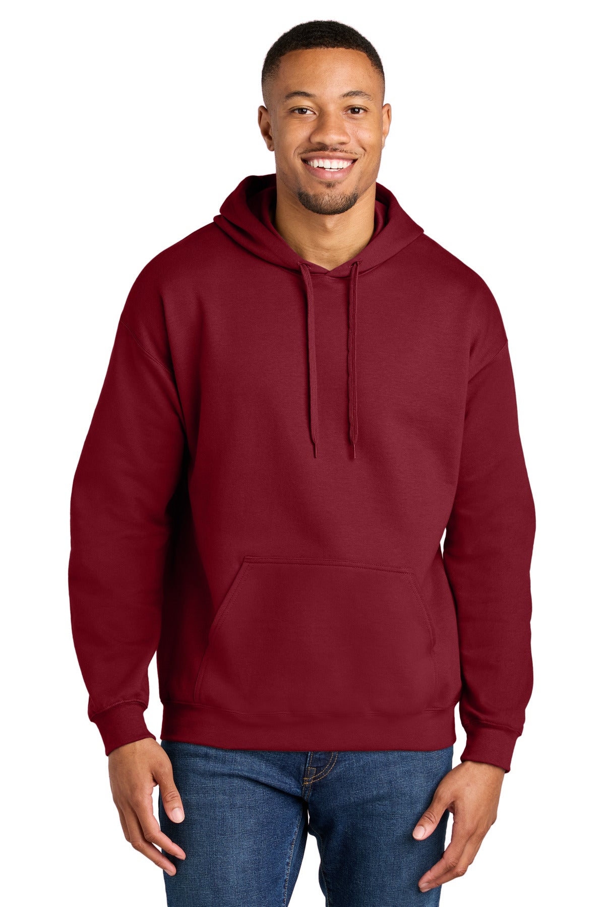 Gildan Softstyle Midweight Pullover Hooded Sweatshirt - Cardinal Red