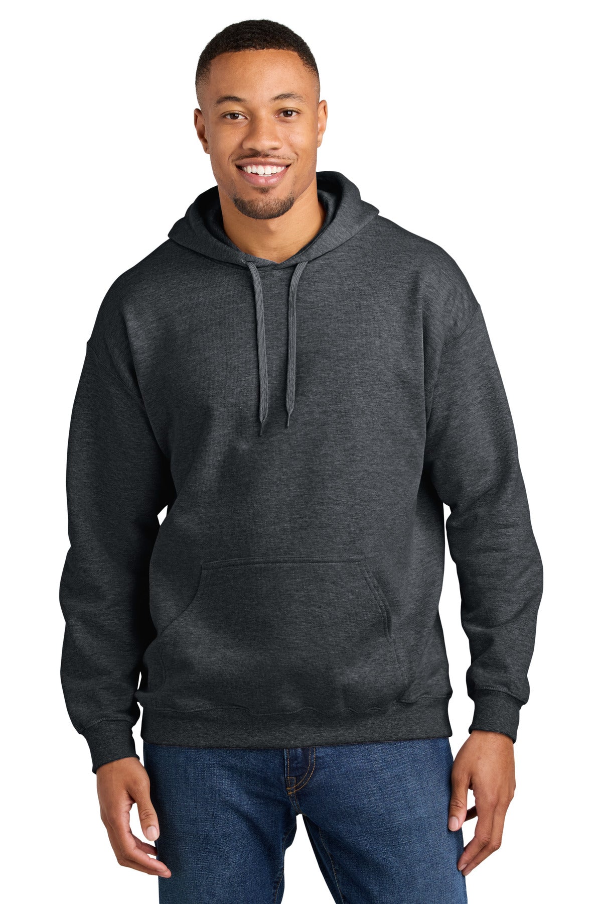 Gildan Softstyle Midweight Pullover Hooded Sweatshirt - Dark Heather