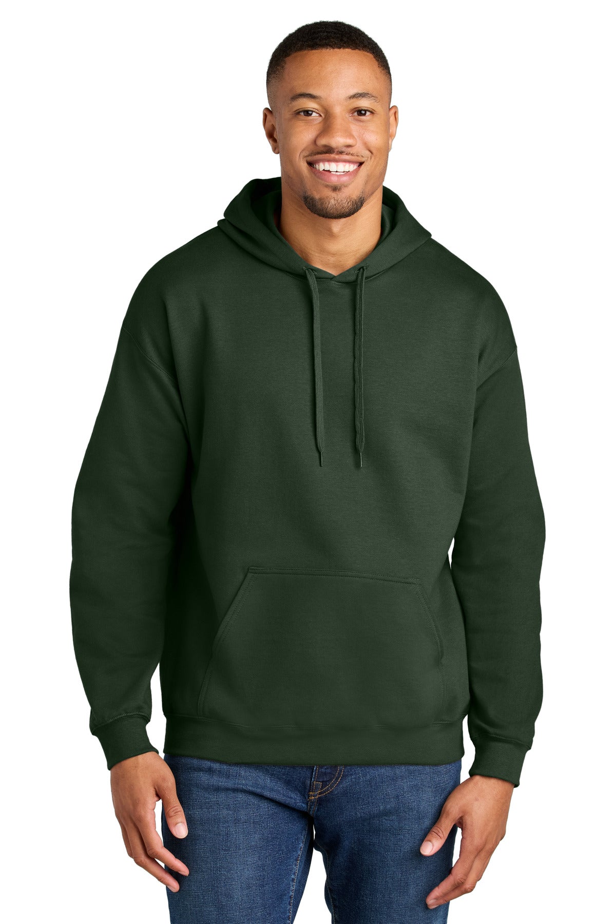 Gildan Softstyle Midweight Pullover Hooded Sweatshirt - Forest Green