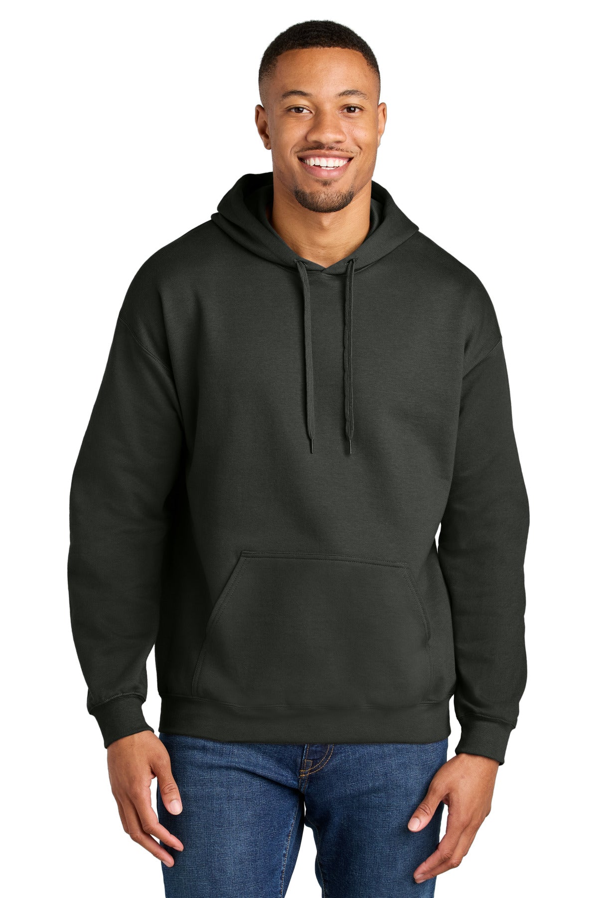 Gildan Softstyle Midweight Pullover Hooded Sweatshirt - Smoke