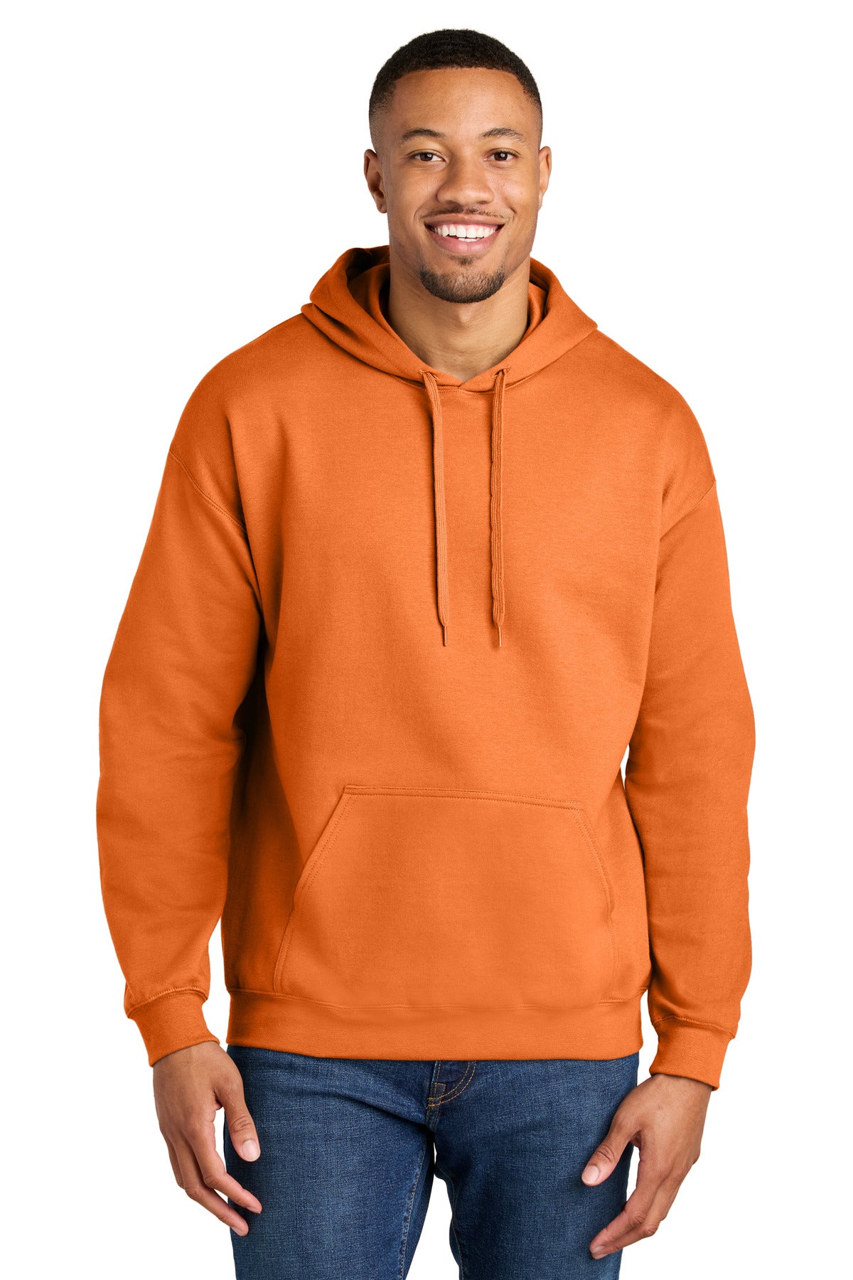 Gildan Softstyle Midweight Pullover Hooded Sweatshirt - Tangerine
