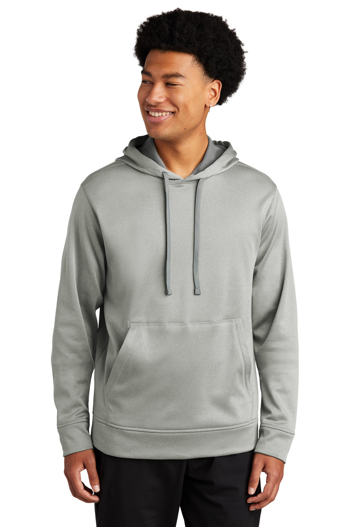 Sport-Tek PosiCharge Sport-Wick Heather Fleece Hooded Pullover