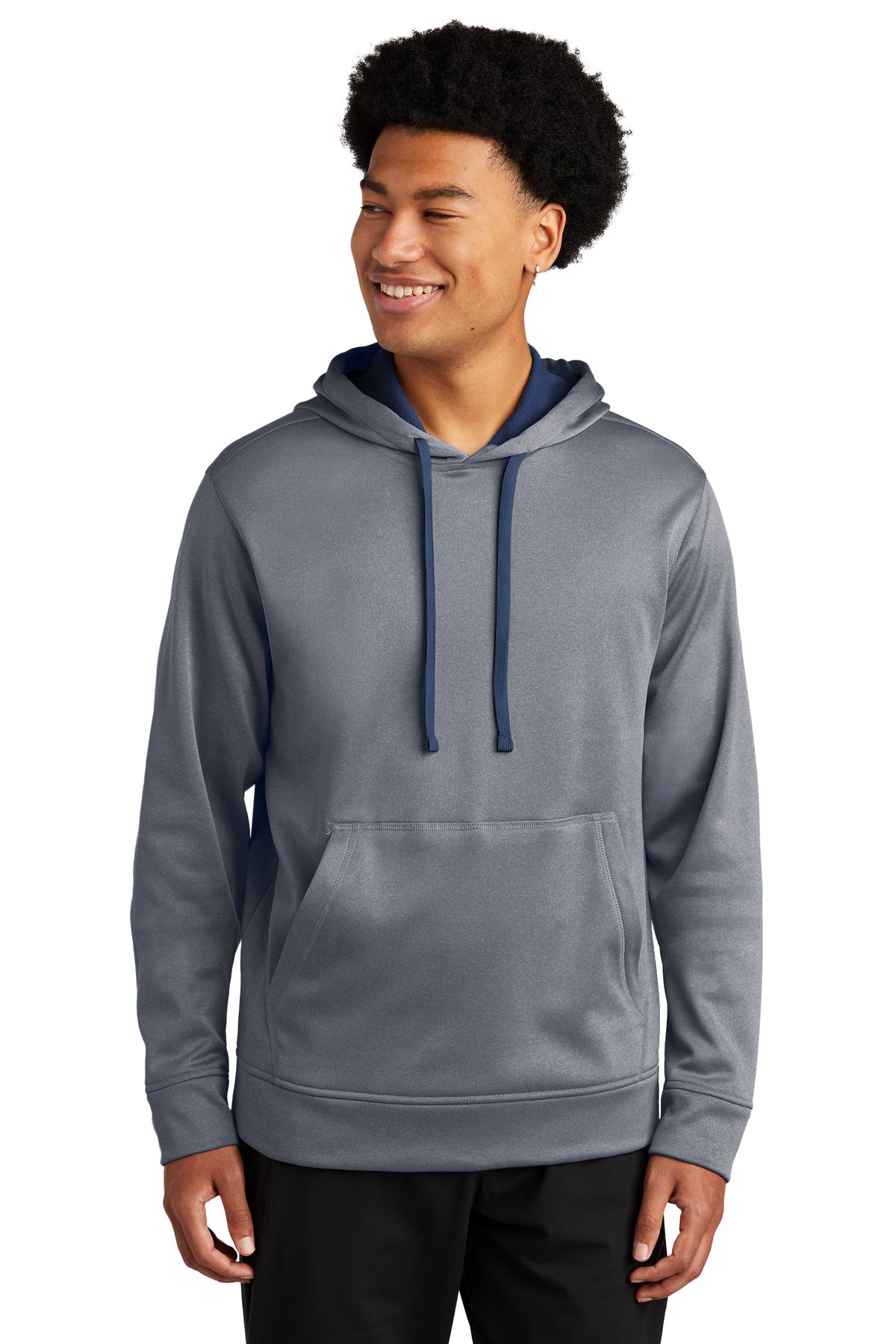 Sport-Tek PosiCharge Sport-Wick Heather Fleece Hooded Pullover