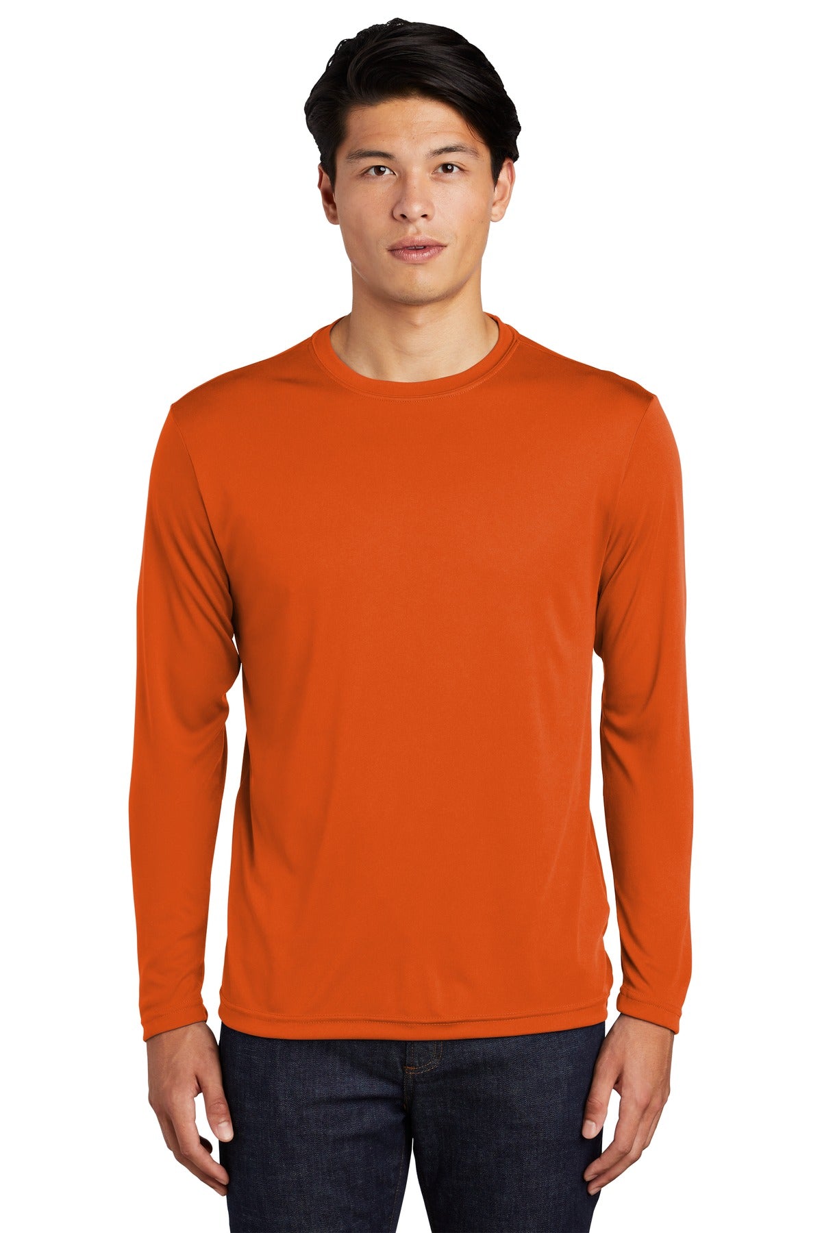 Sport-Tek Long Sleeve PosiCharge Competitor Tee - Deep Orange